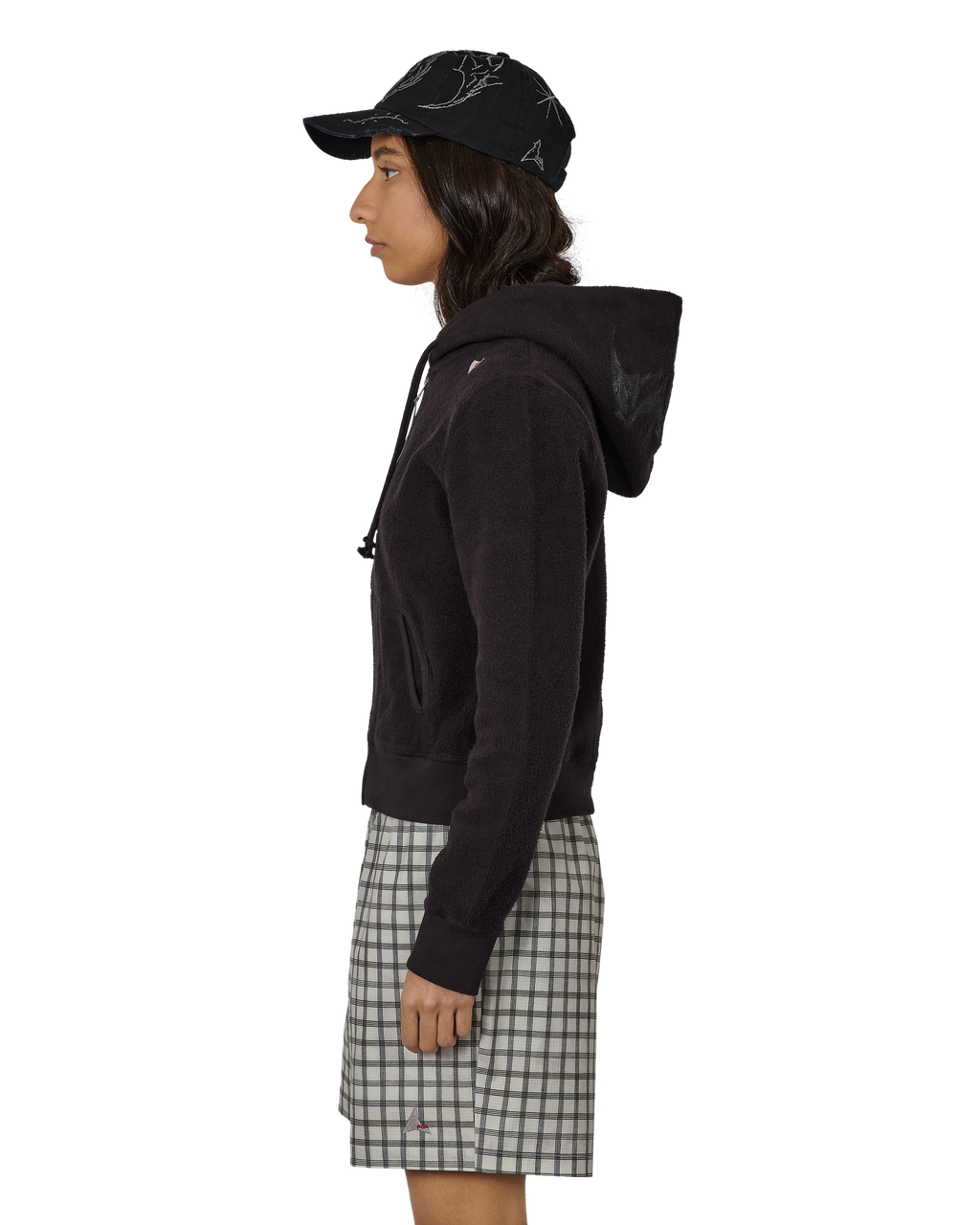 ROA Guniy Inside Out Zip-Up Baby Hoodie J325455-XS-Black front