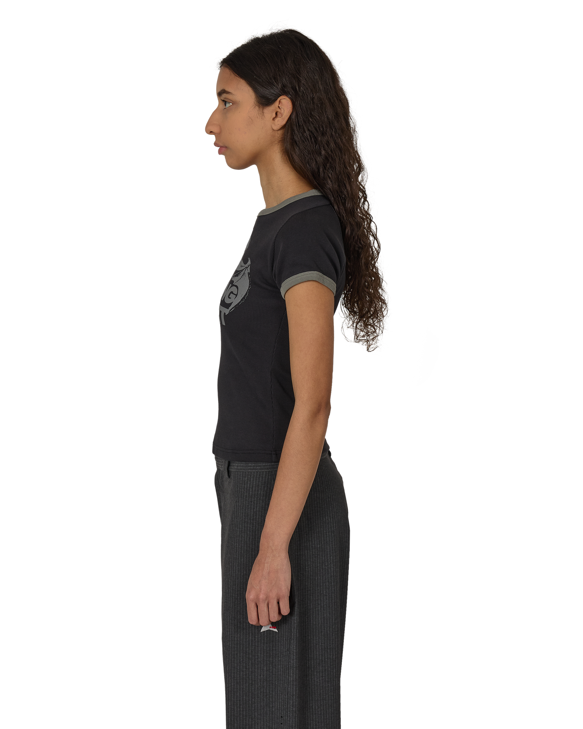 ROA Guniy Ribbed Baby Tee J325465-XS-Black 2