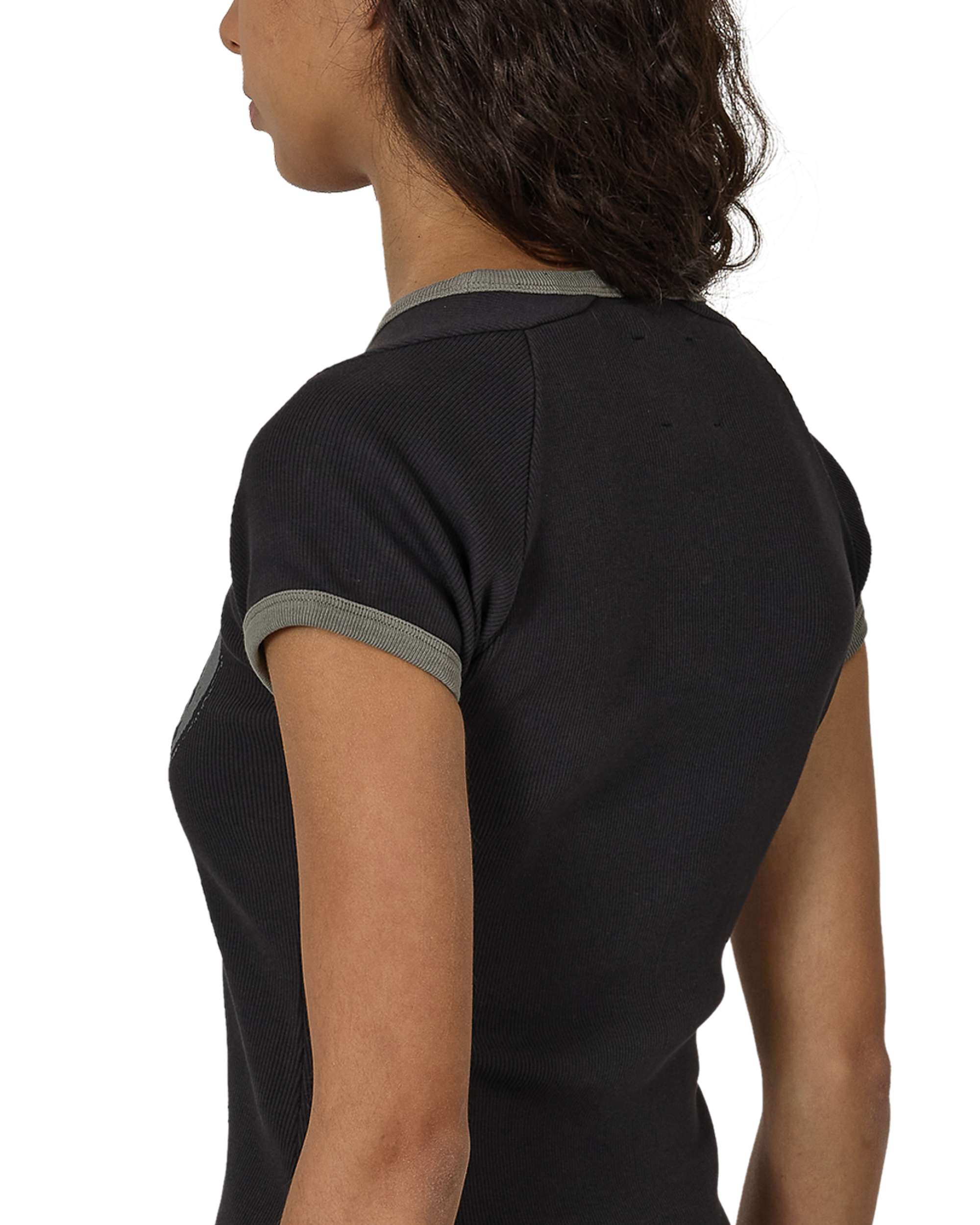 ROA Guniy Ribbed Baby Tee J325465-XS-Black 7