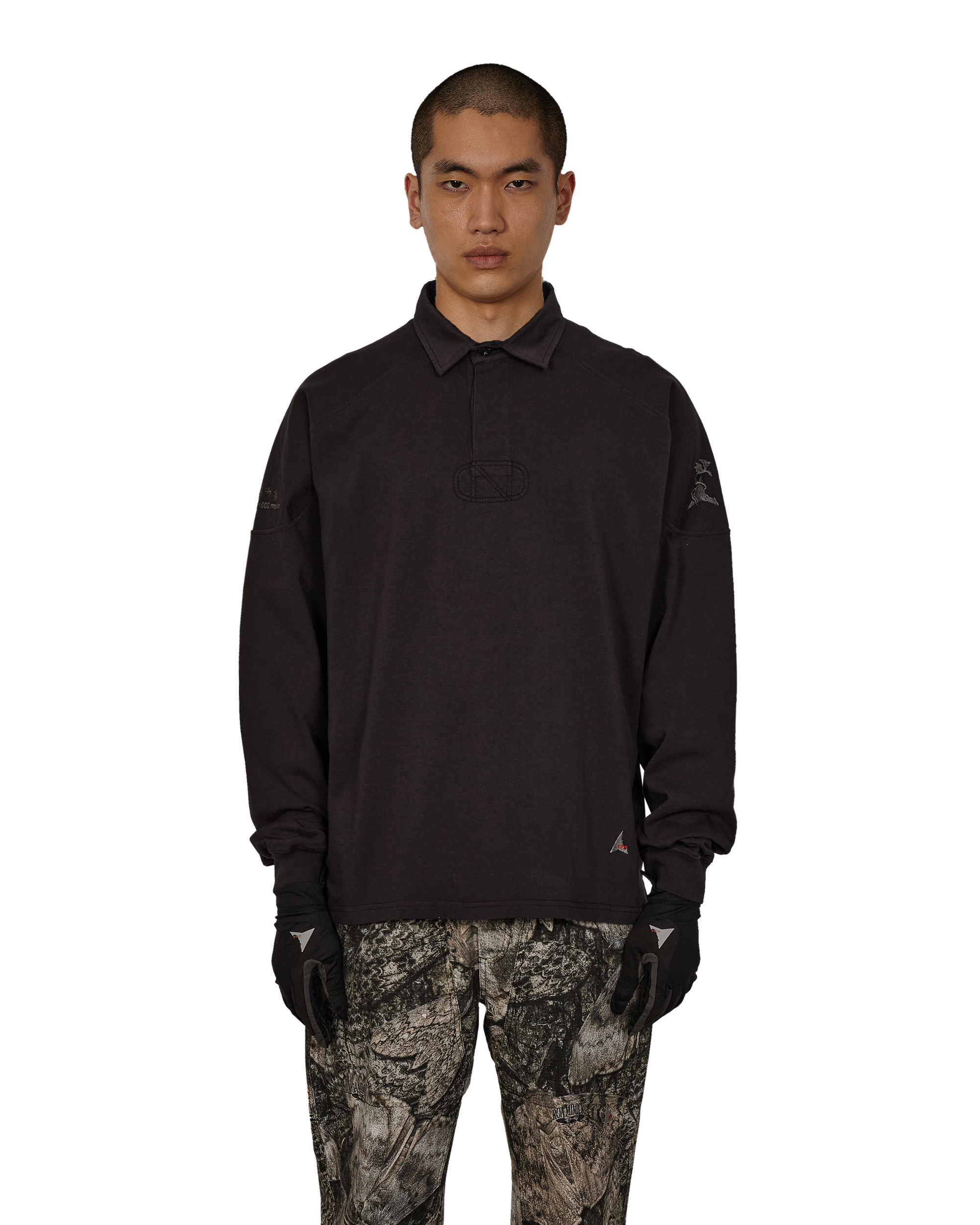 ROA Astrio Long Sleeve Polo J325475-S-Black front