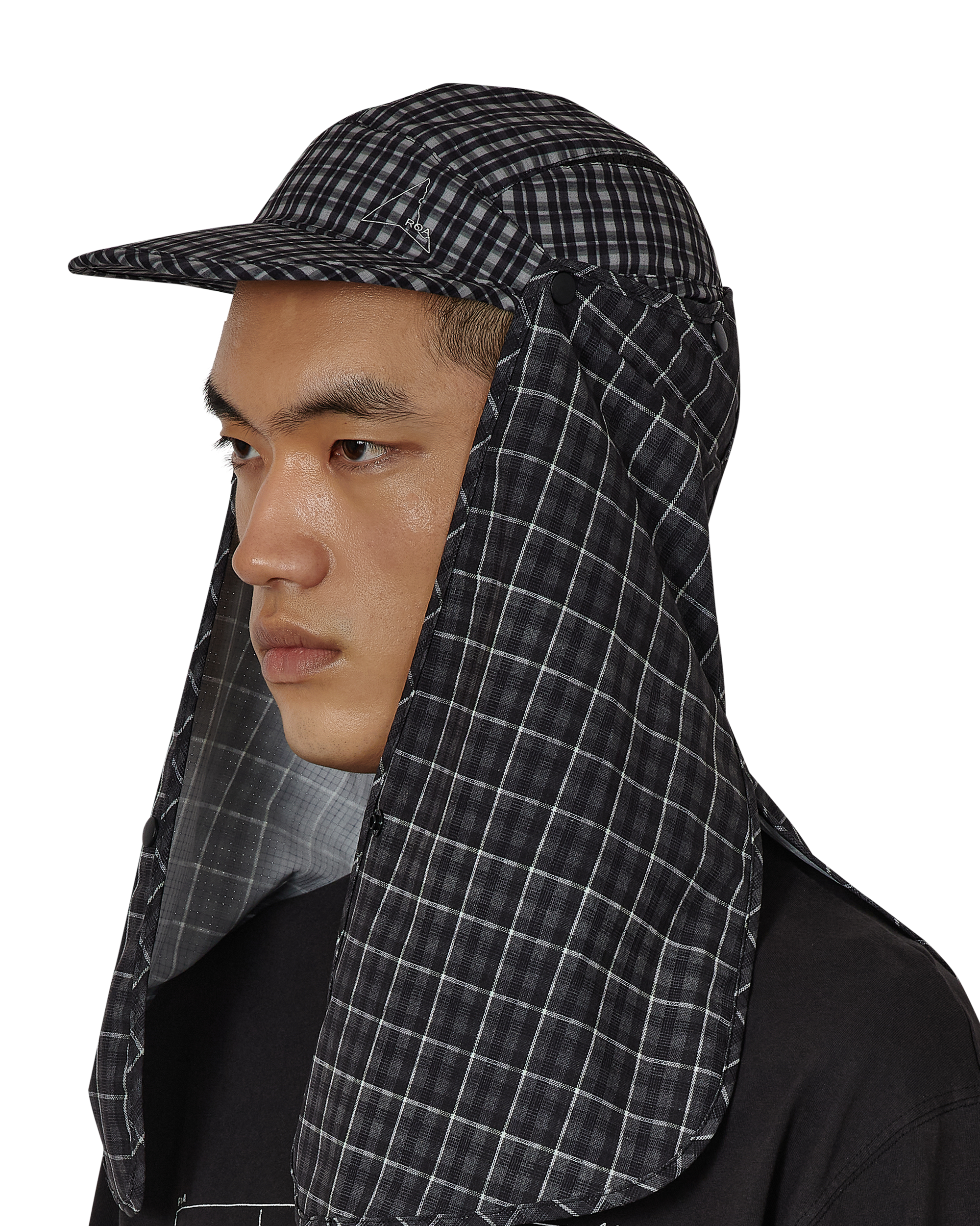 ROA Aair Floweave Printed Check Desert Cap J325788-ONE SIZE-Grey 10