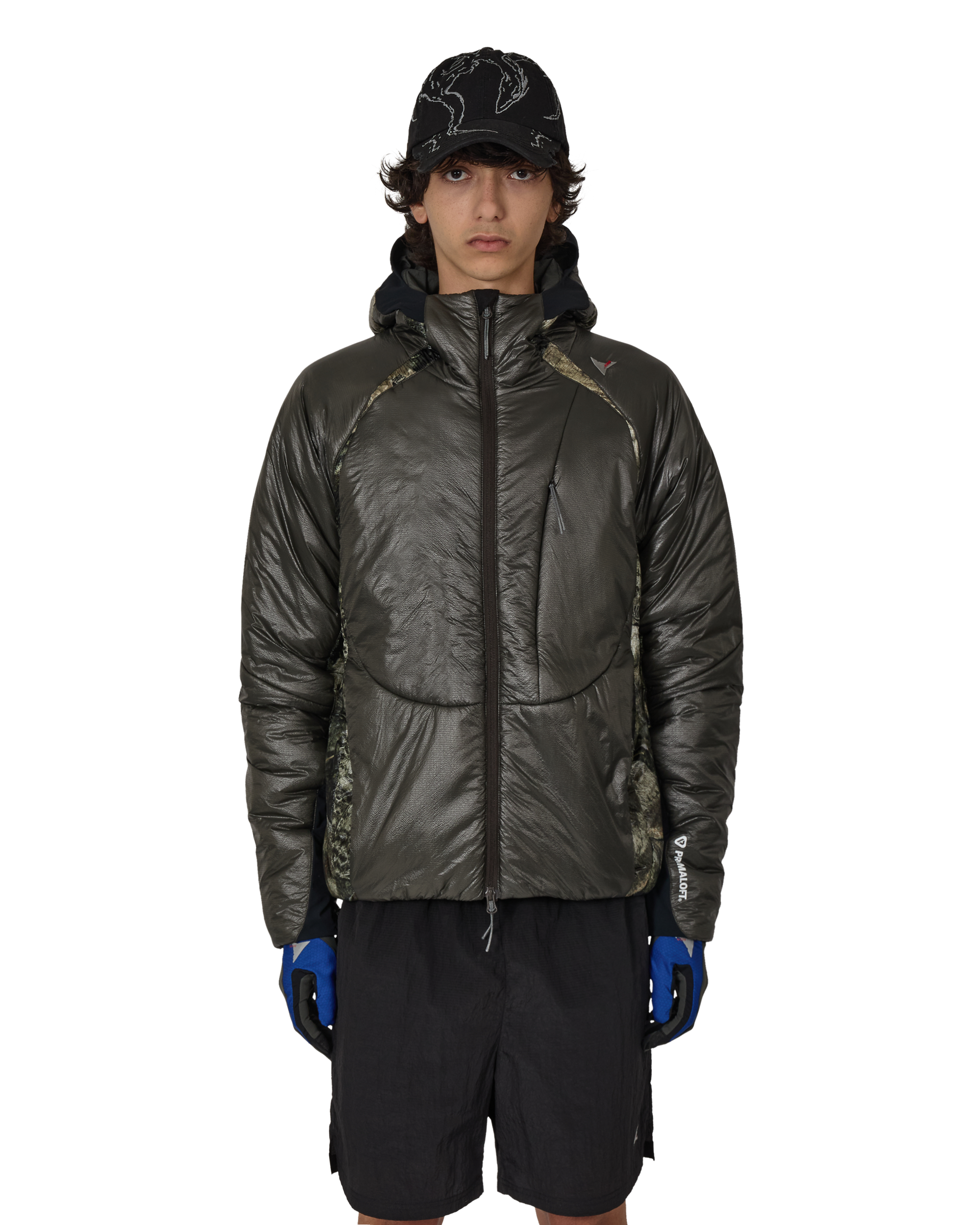 ROA Hima Primaloft Moth Print Insulated Synthetic Jacket J325812-S-Grey front