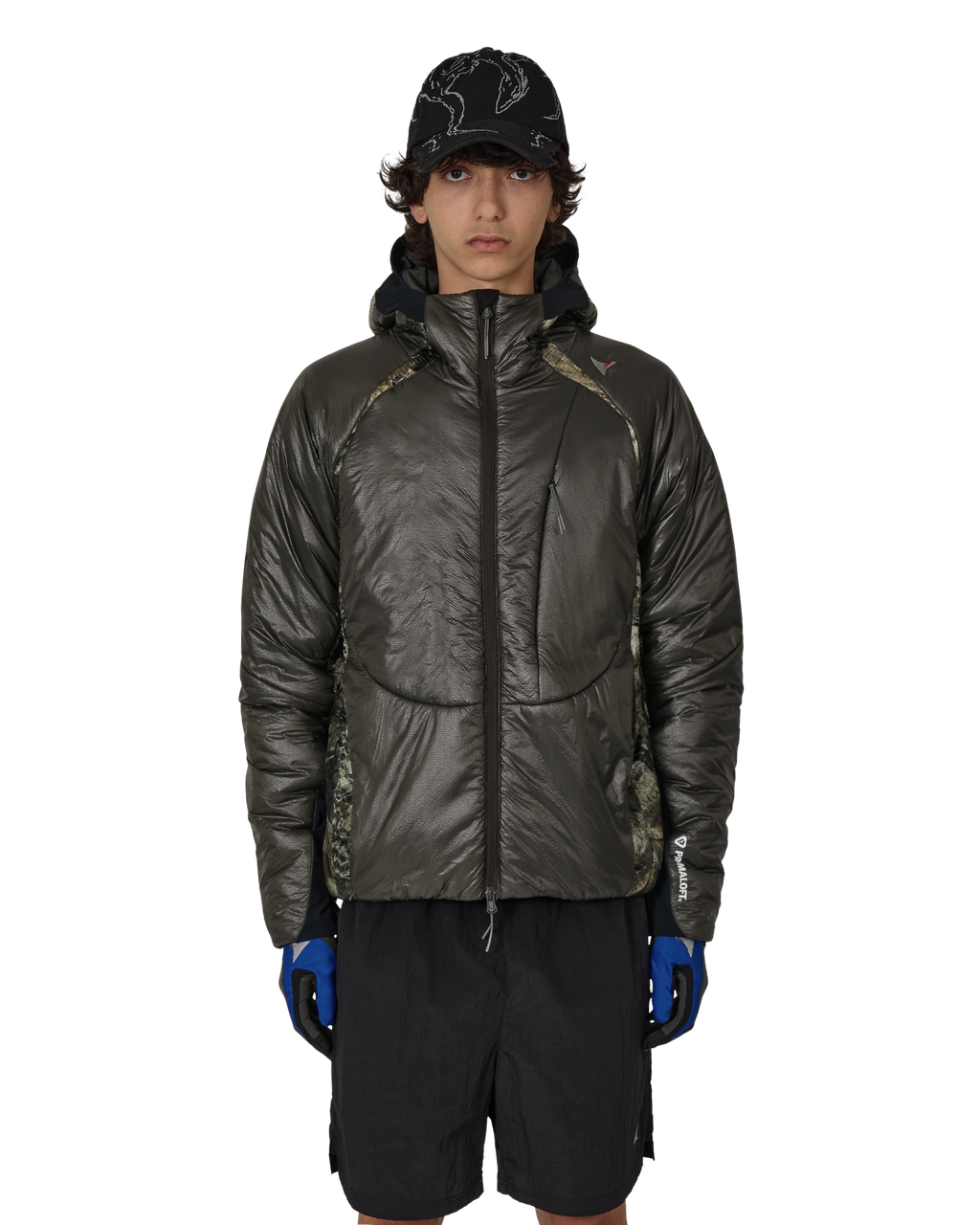 ROA Hima Primaloft Moth Print Insulated Synthetic Jacket J325812-S-Grey front