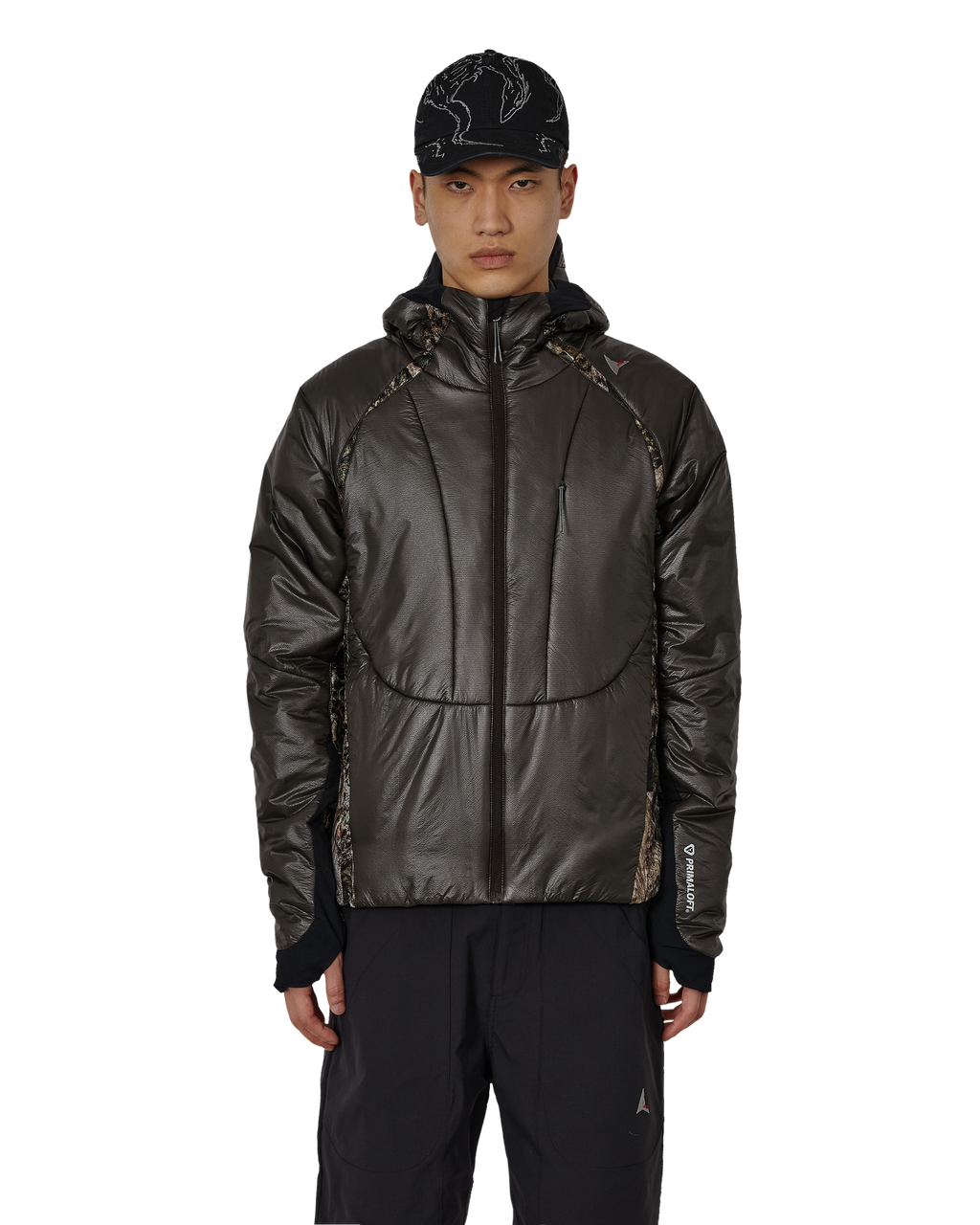 ROA Hima Primaloft Moth Print Insulated Synthetic Jacket J325812-S-Grey front