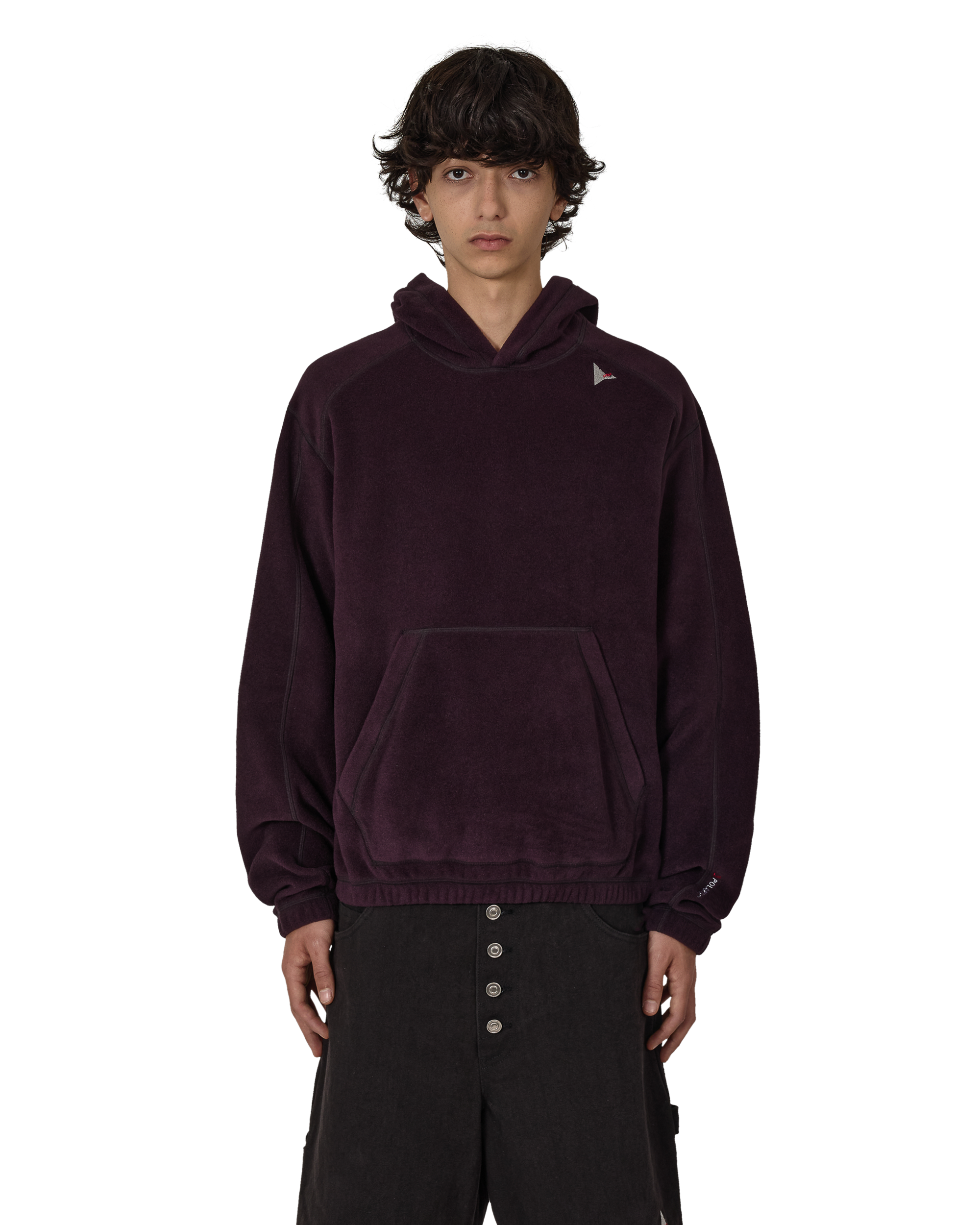 ROA Drowi Polartec 100 Series Fleece Hoodie J325818-S-Purple front