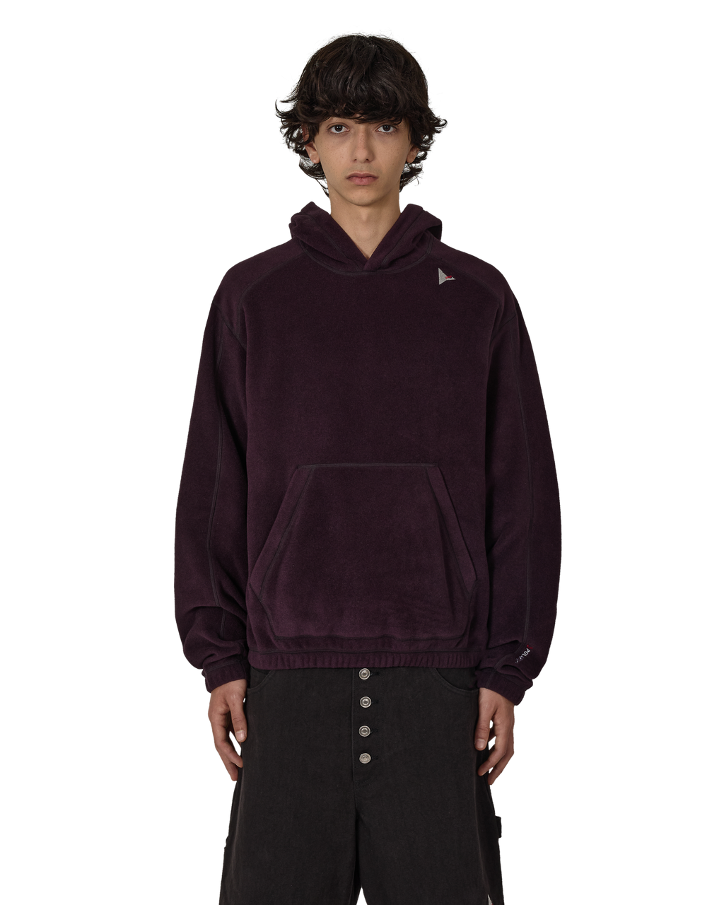 ROA Drowi Polartec 100 Series Fleece Hoodie J325818-S-Purple front