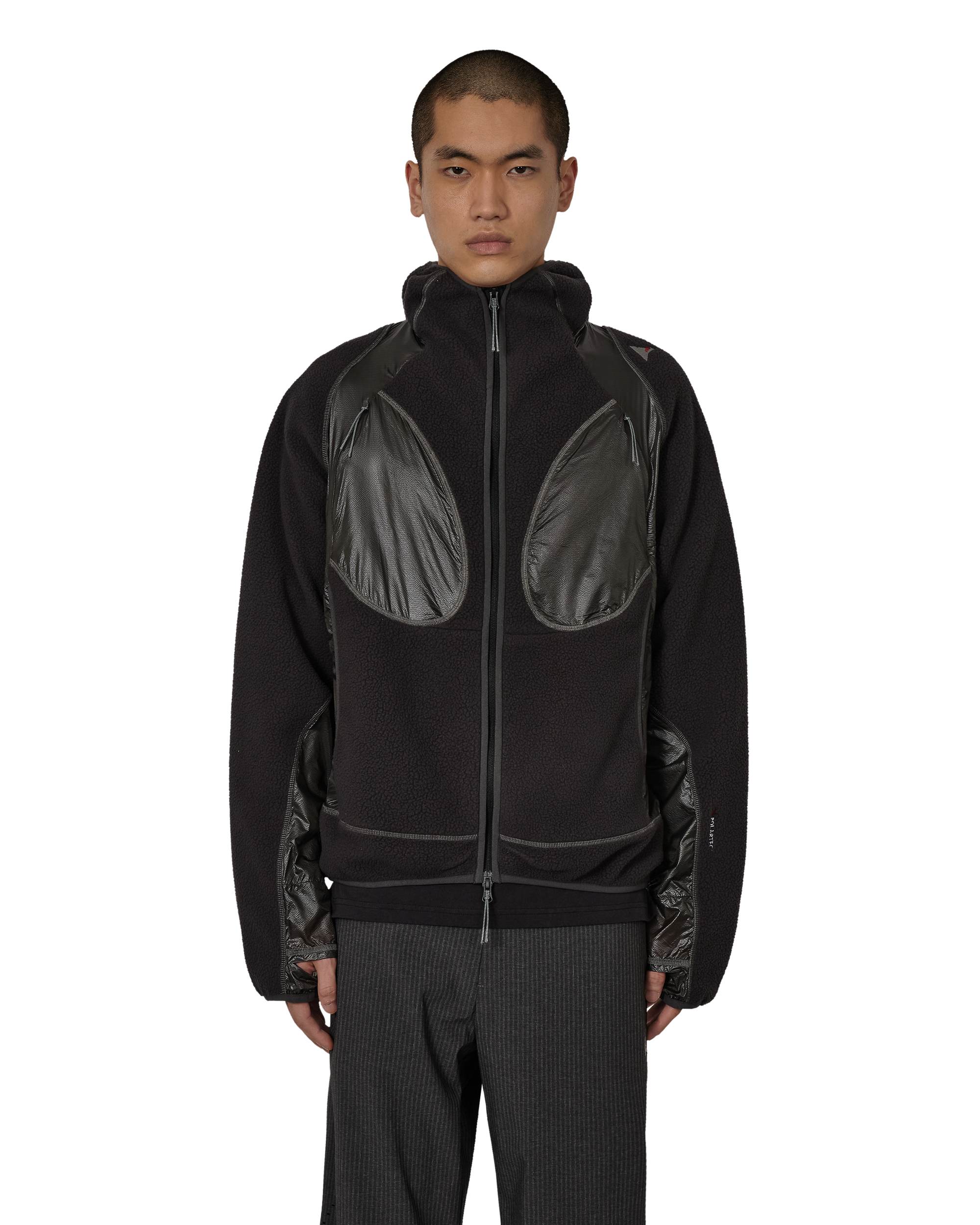 ROA Ocular Polartec Thermal Pro Zip Up Hoodie J325819-S-Black front