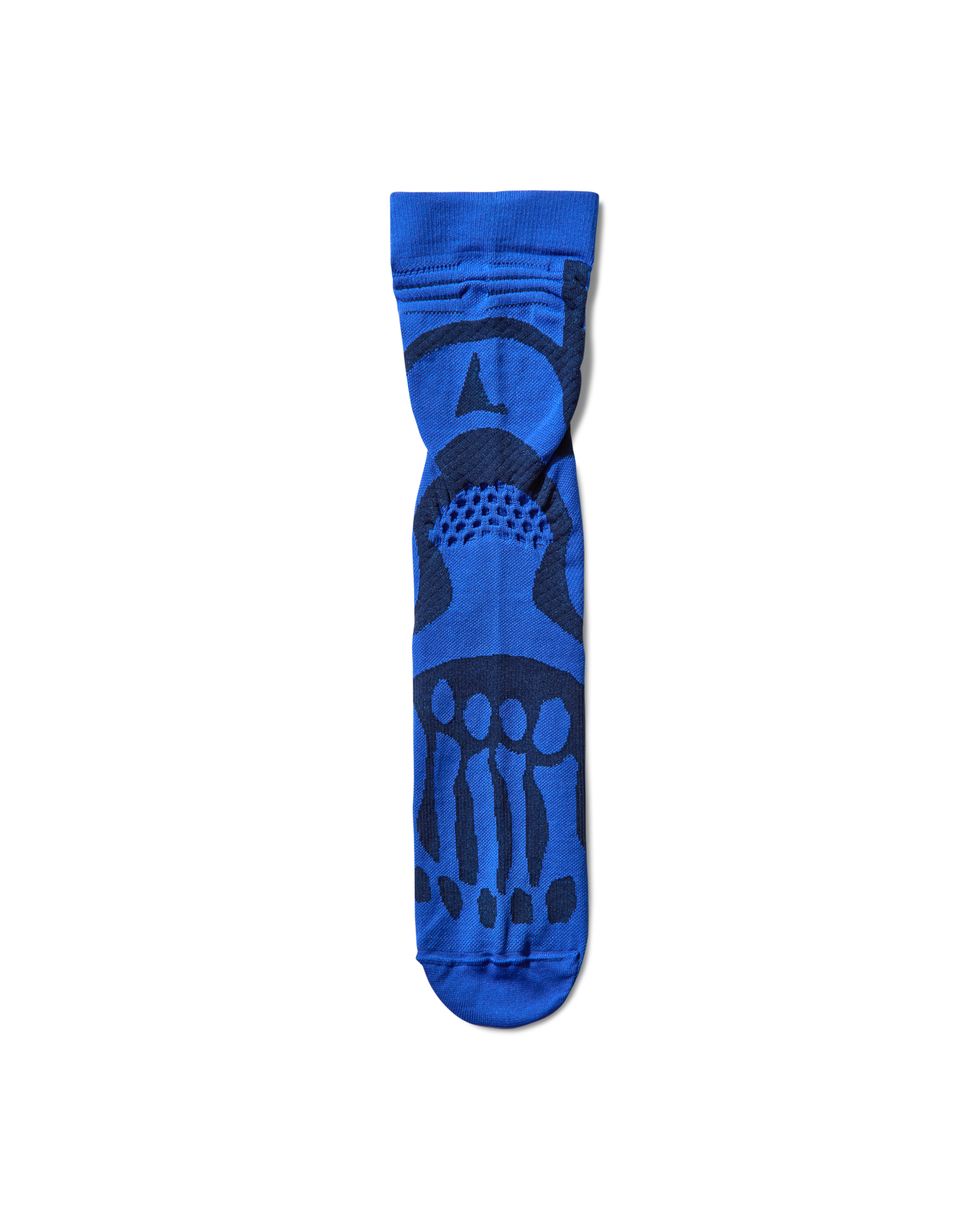 ROA Bones Logo Q-Skin Technical Crew Socks J326084-35-38-Blue front