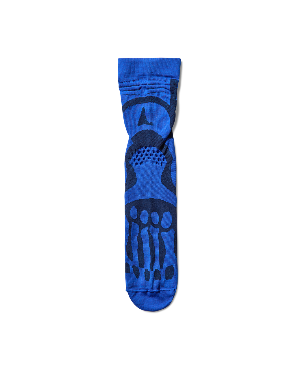 ROA Bones Logo Q-Skin Technical Crew Socks J326084-35-38-Blue front