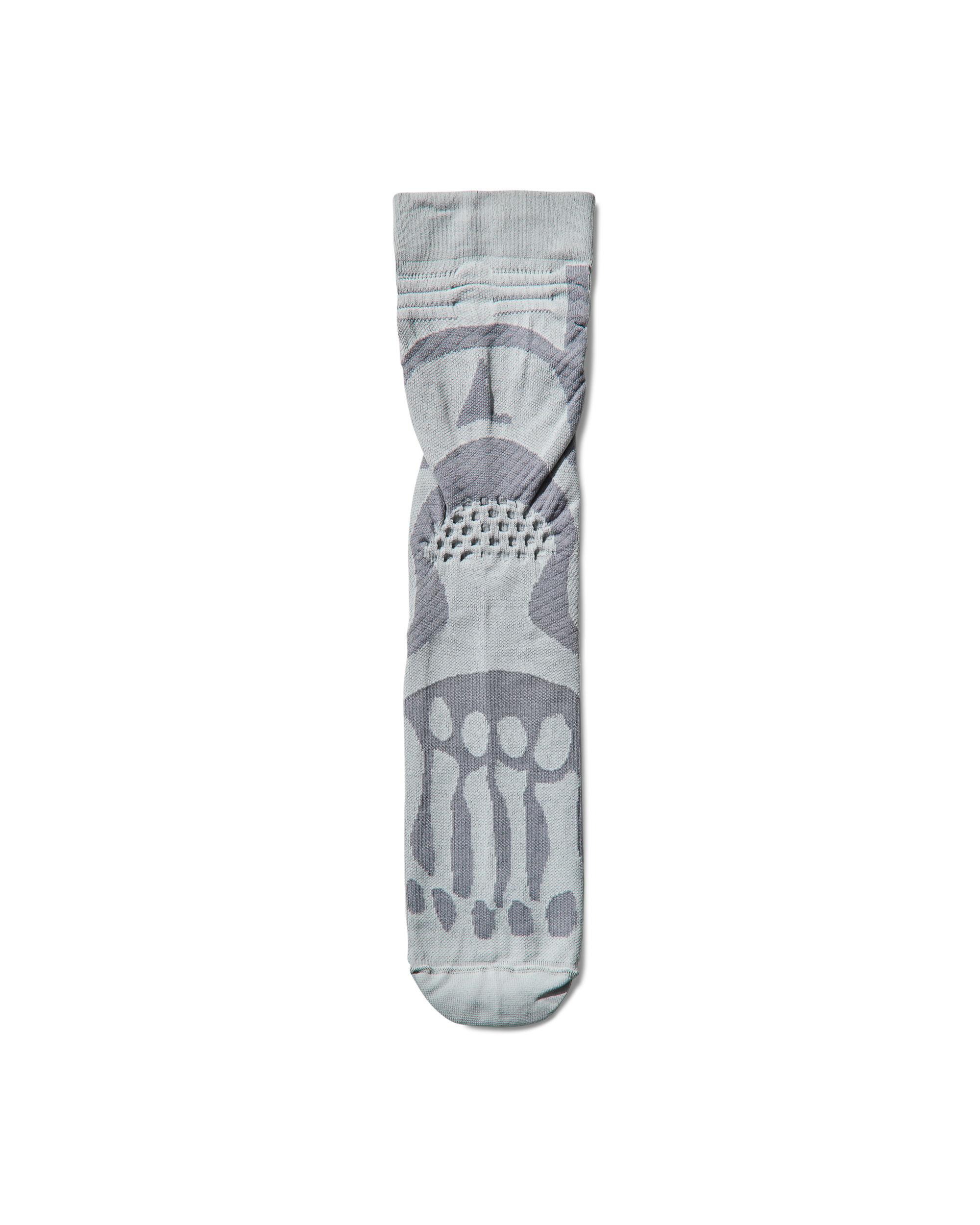 ROA Bones Logo Q-Skin Technical Crew Socks J326085-35-38-Grey front