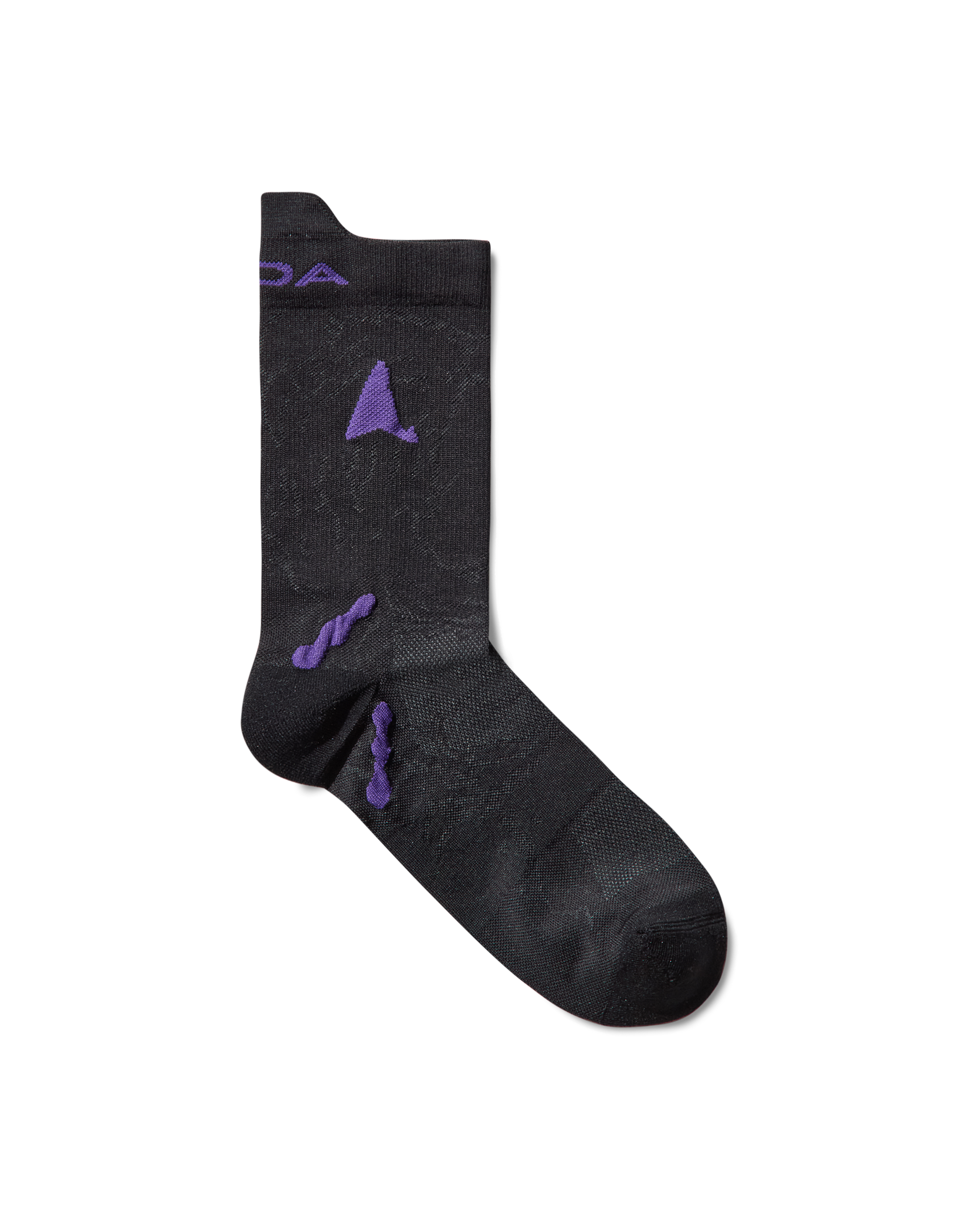 ROA Ryli Q Skin Technical Crew Socks J326086-35-38-Black front