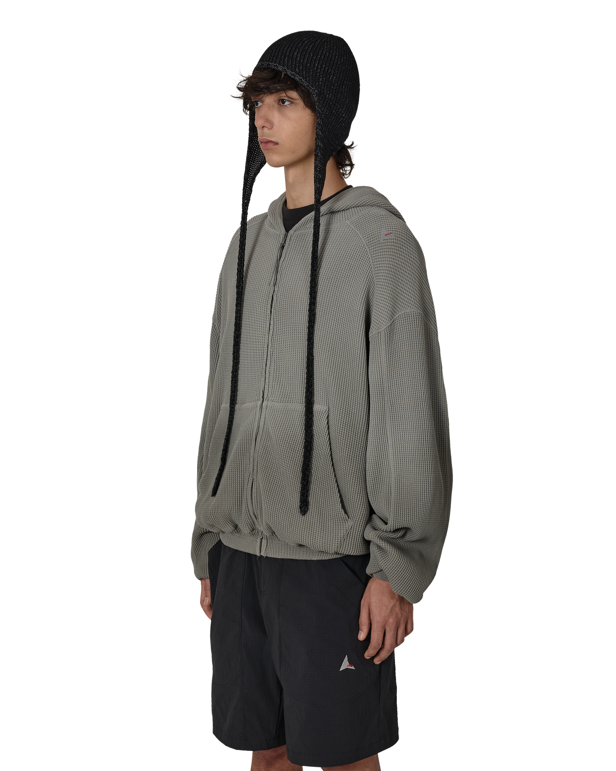 ROA Logo Bonnet Cotton Beanie J328322-ONE SIZE-Black 6