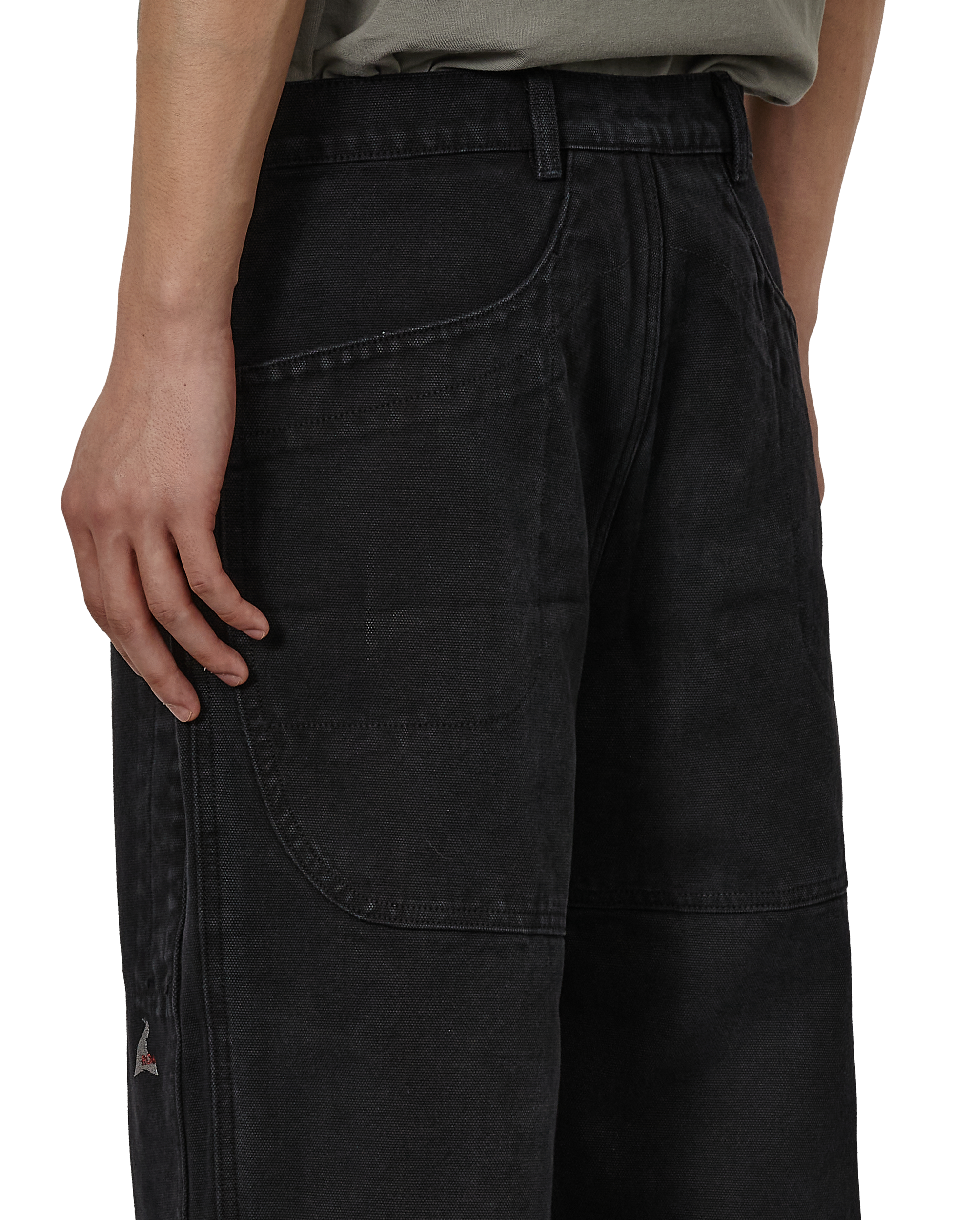ROA Fomes Double Knee Washed Canvas Pant J328863-S-Black 7