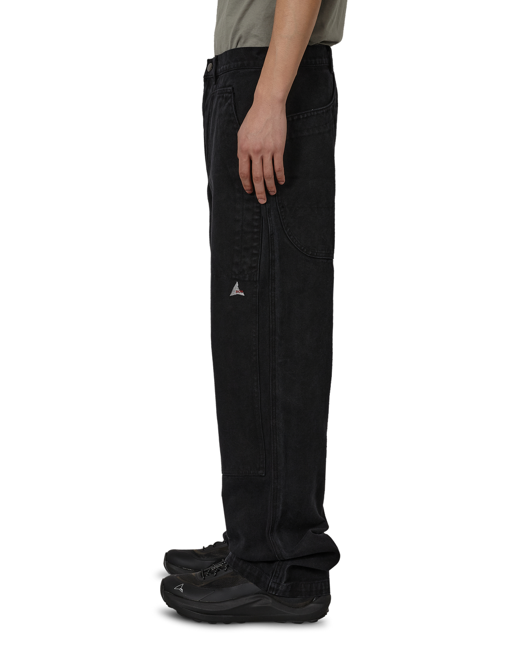ROA Fomes Double Knee Washed Canvas Pant J328863-S-Black front