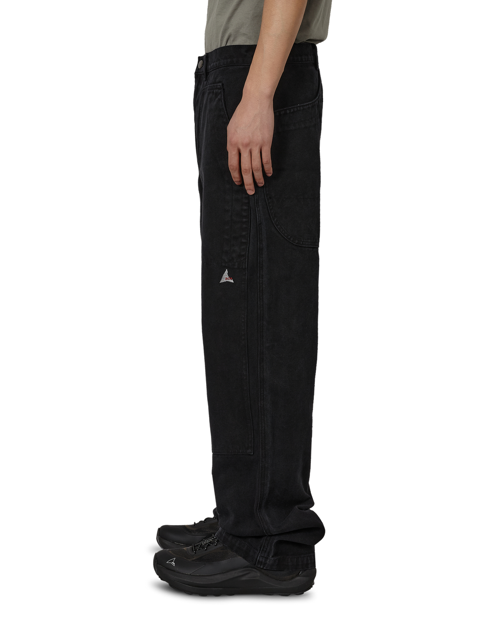 ROA Fomes Double Knee Washed Canvas Pant J328863-S-Black front