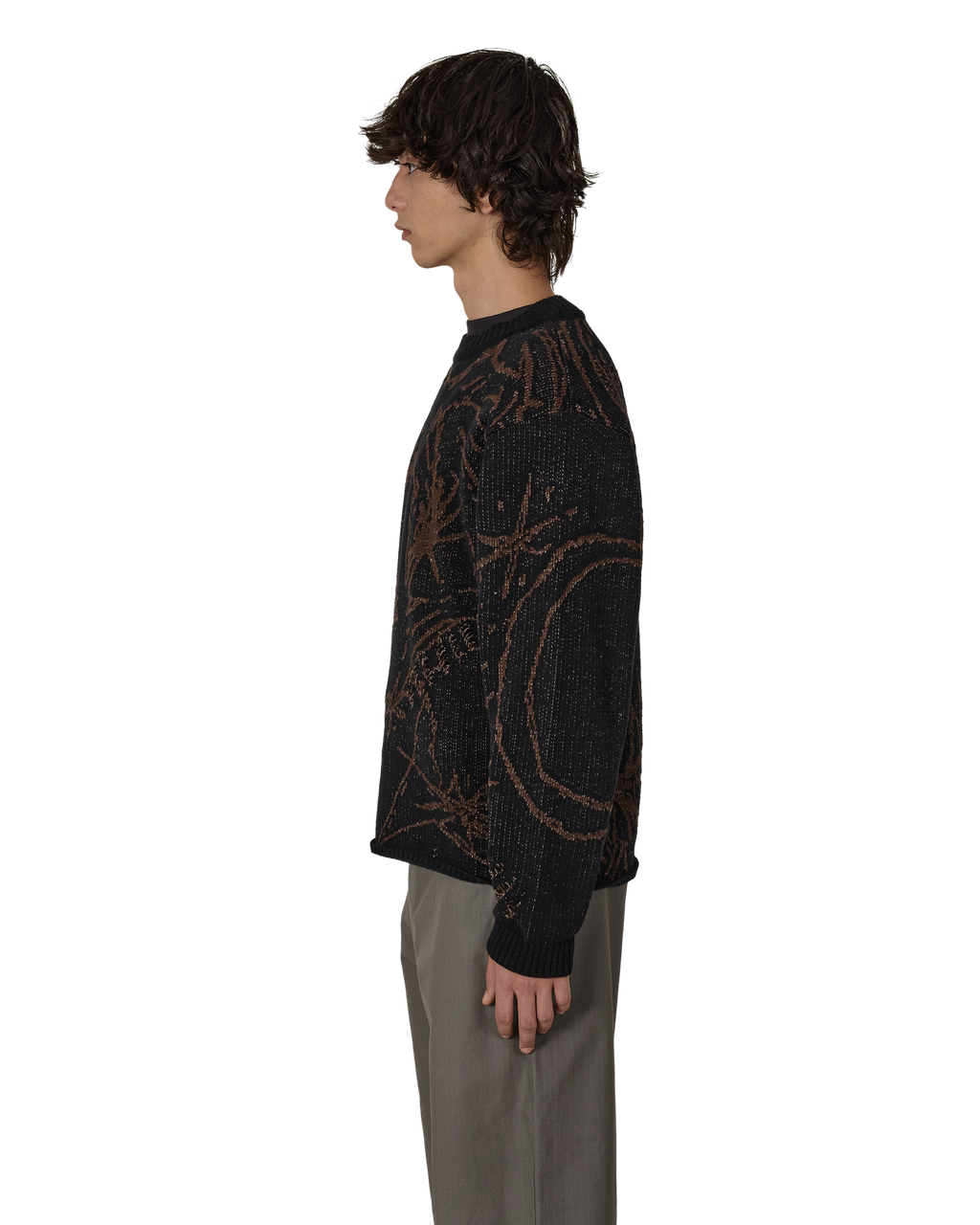 ROA Ryli Cotton Knit Crewneck J328925-S-Black front