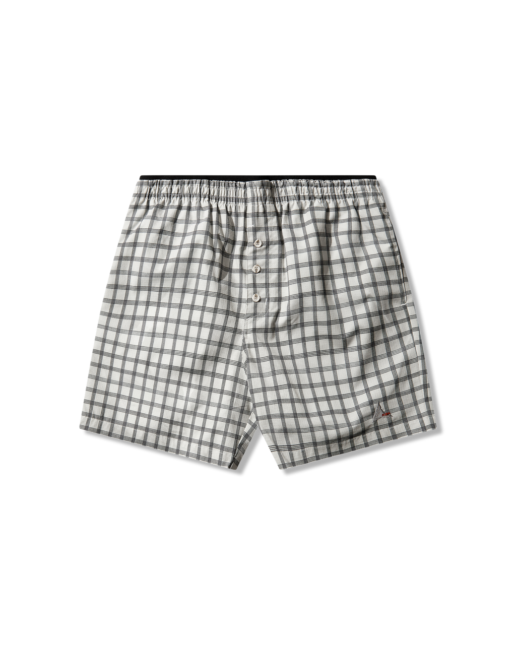 ROA Aair Floweave Printed Check Shorts J330189-XS-White front