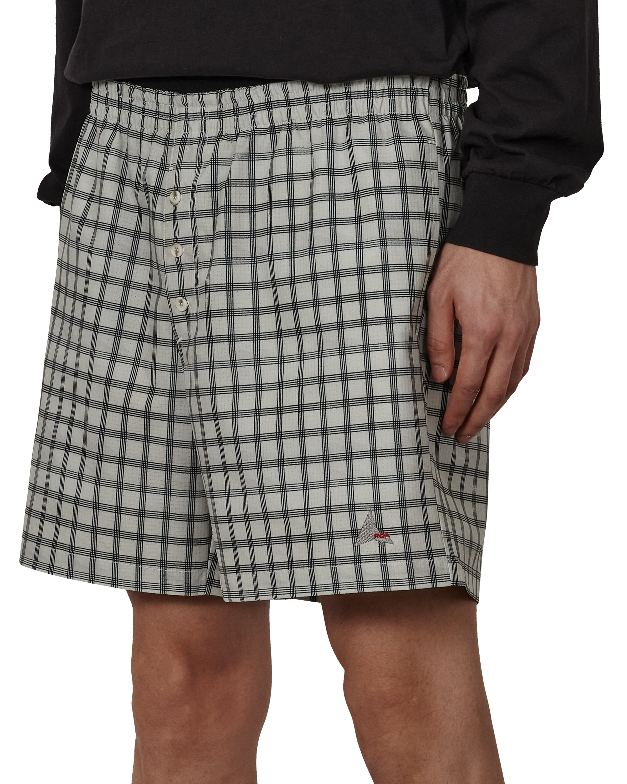 ROA Aair Floweave Printed Check Shorts J330189-XS-White 5