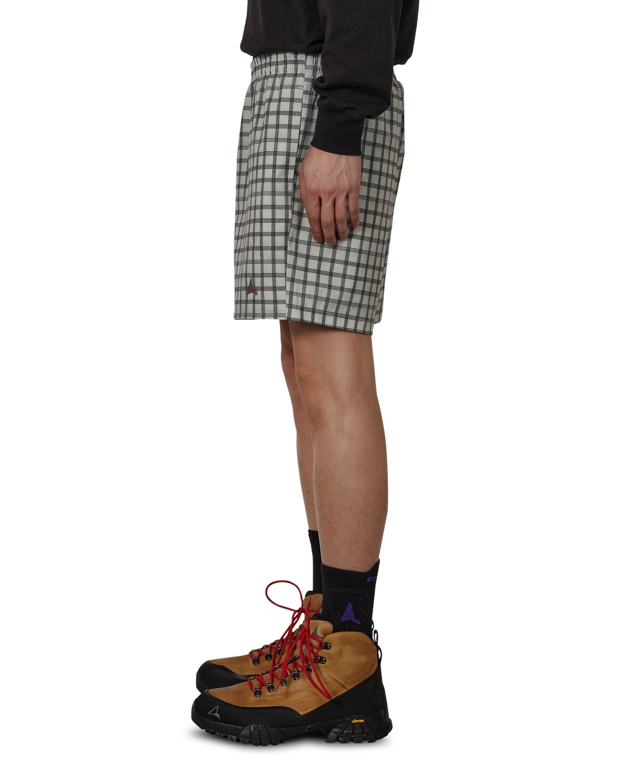 ROA Aair Floweave Printed Check Shorts J330189-XS-White 2