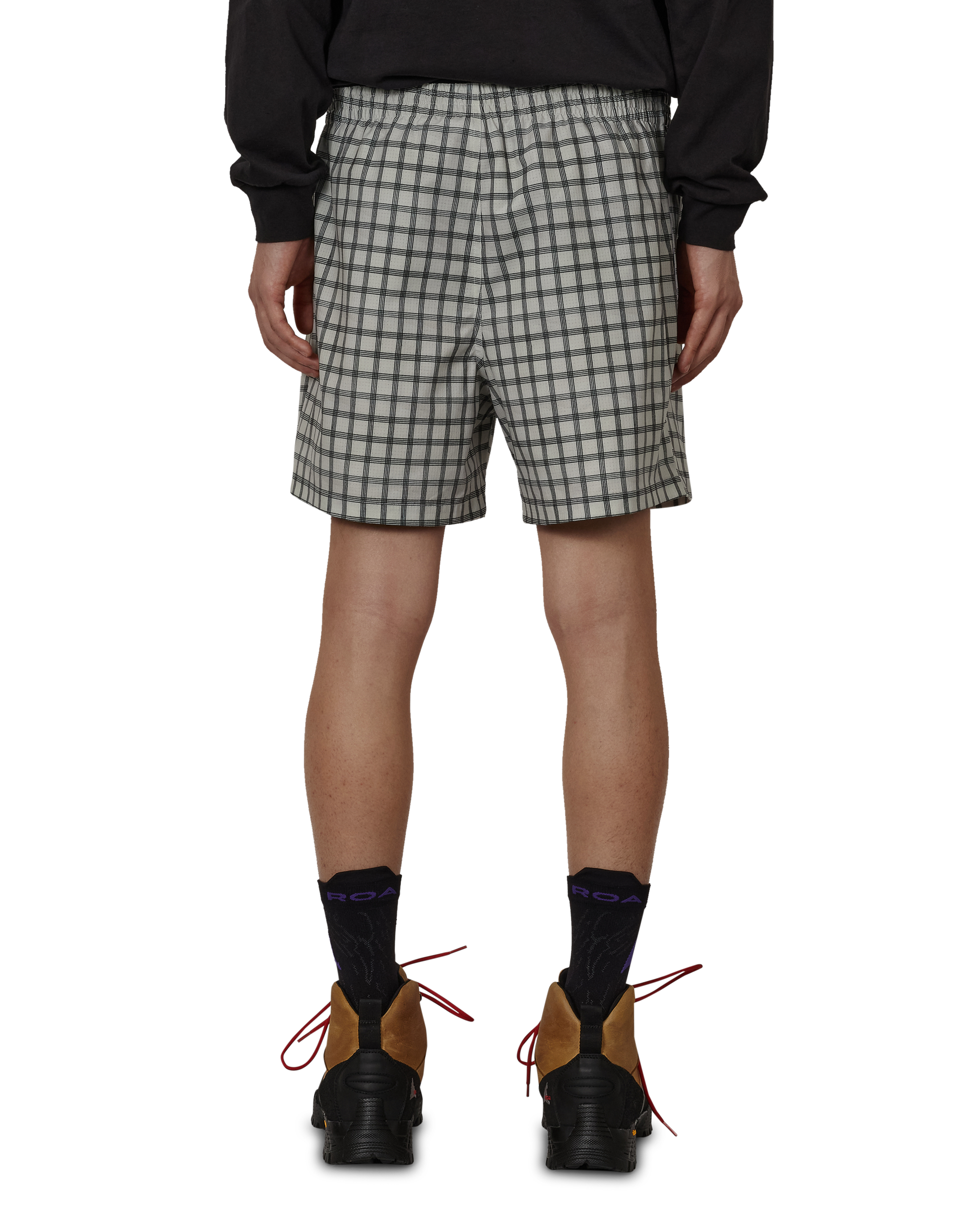 ROA Aair Floweave Printed Check Shorts J330189-XS-White 3