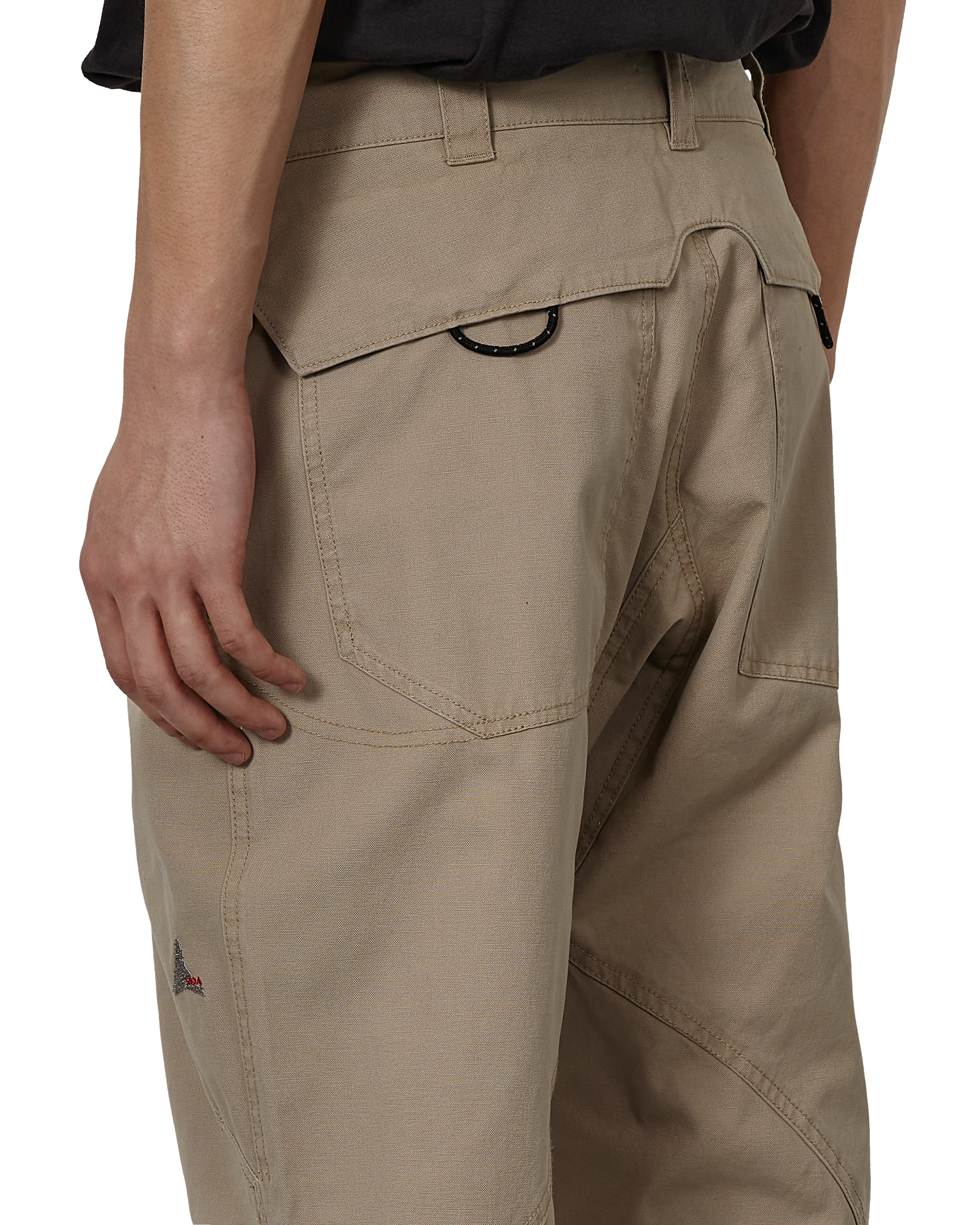 ROA Crimp Shaped Cotton Pants J330252-S-Beige 7
