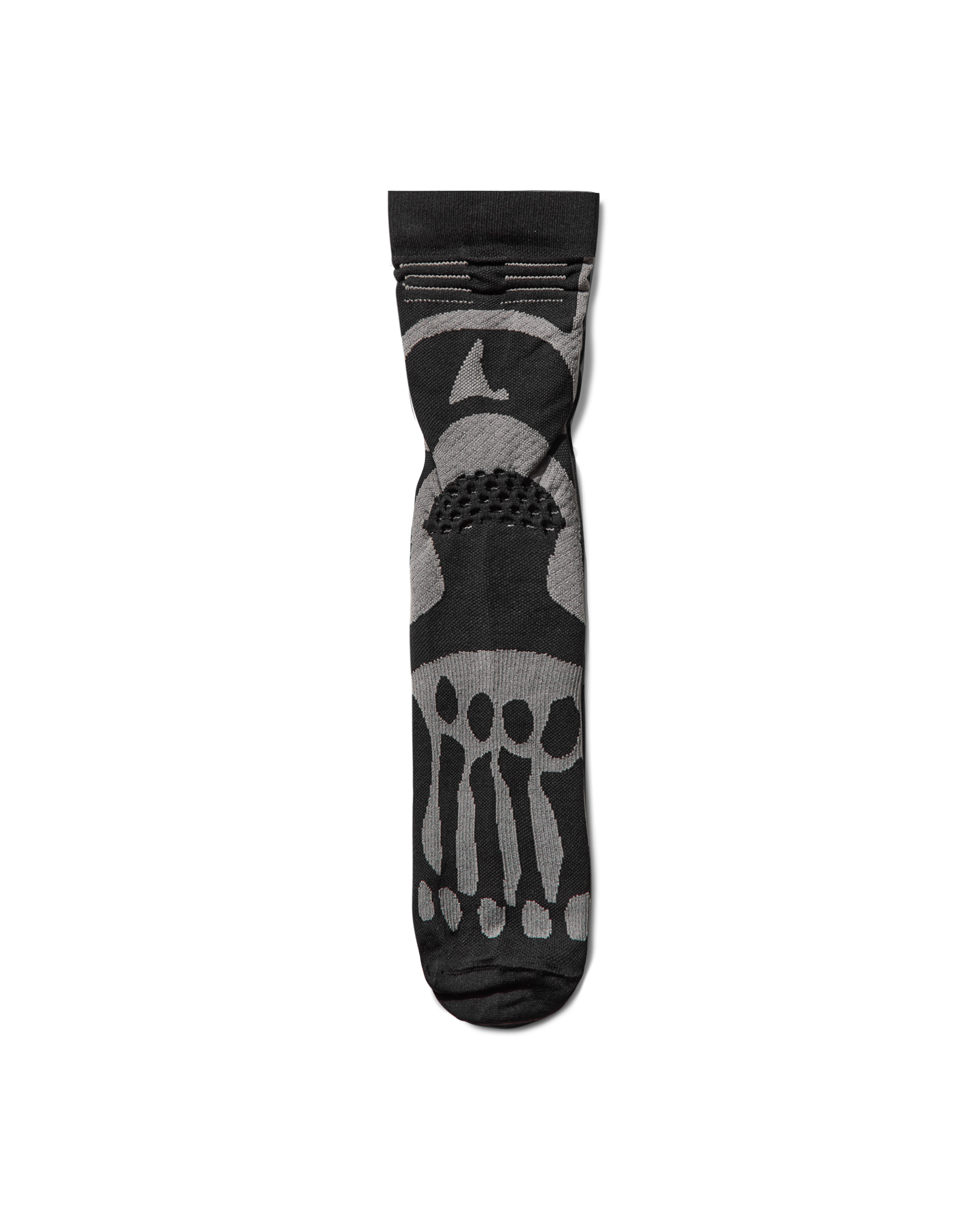 ROA Bones Logo Q Skin Technical Crew Socks J330254-35-38-Black front