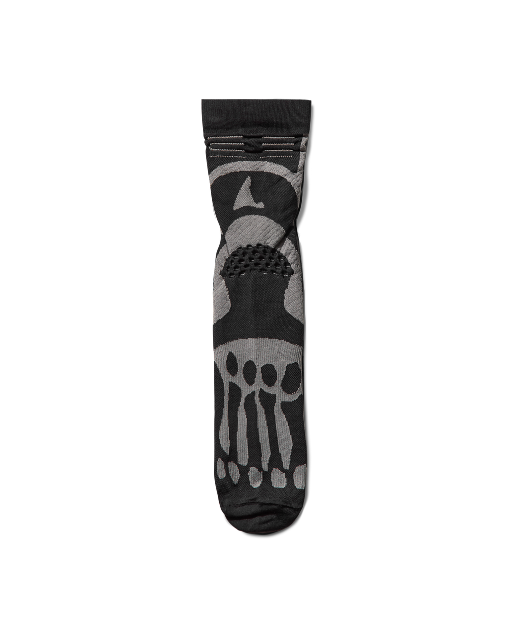 ROA Bones Logo Q Skin Technical Crew Socks J330254-35-38-Black front