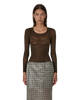 Thumbnail Haze Ultralight Seamless See Through Long Sleeve Brown