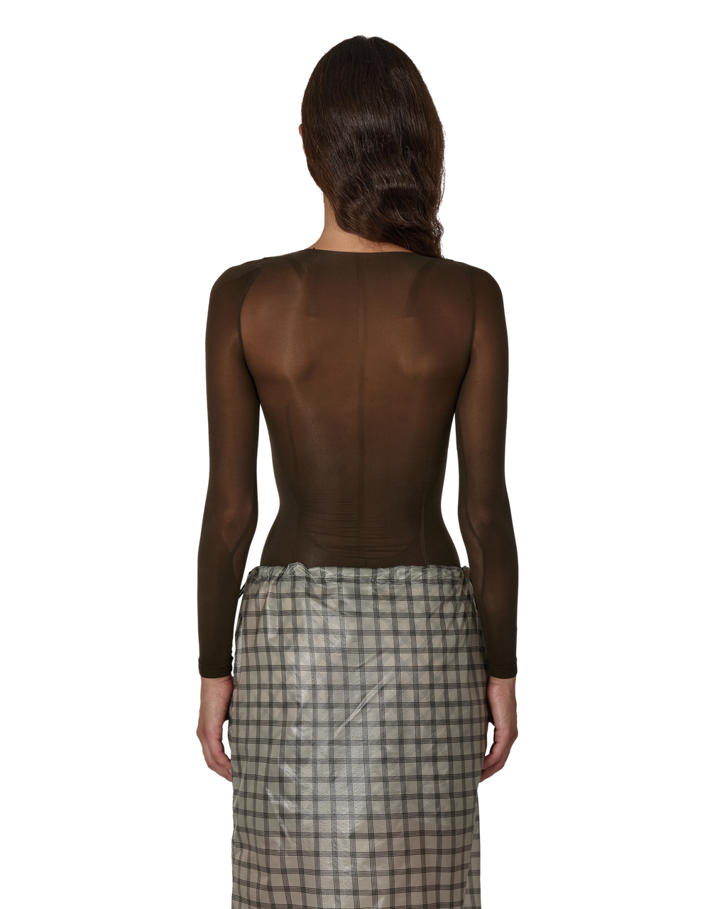 ROA Haze Ultralight Seamless See Through Long Sleeve J330836-XS/S-Brown front