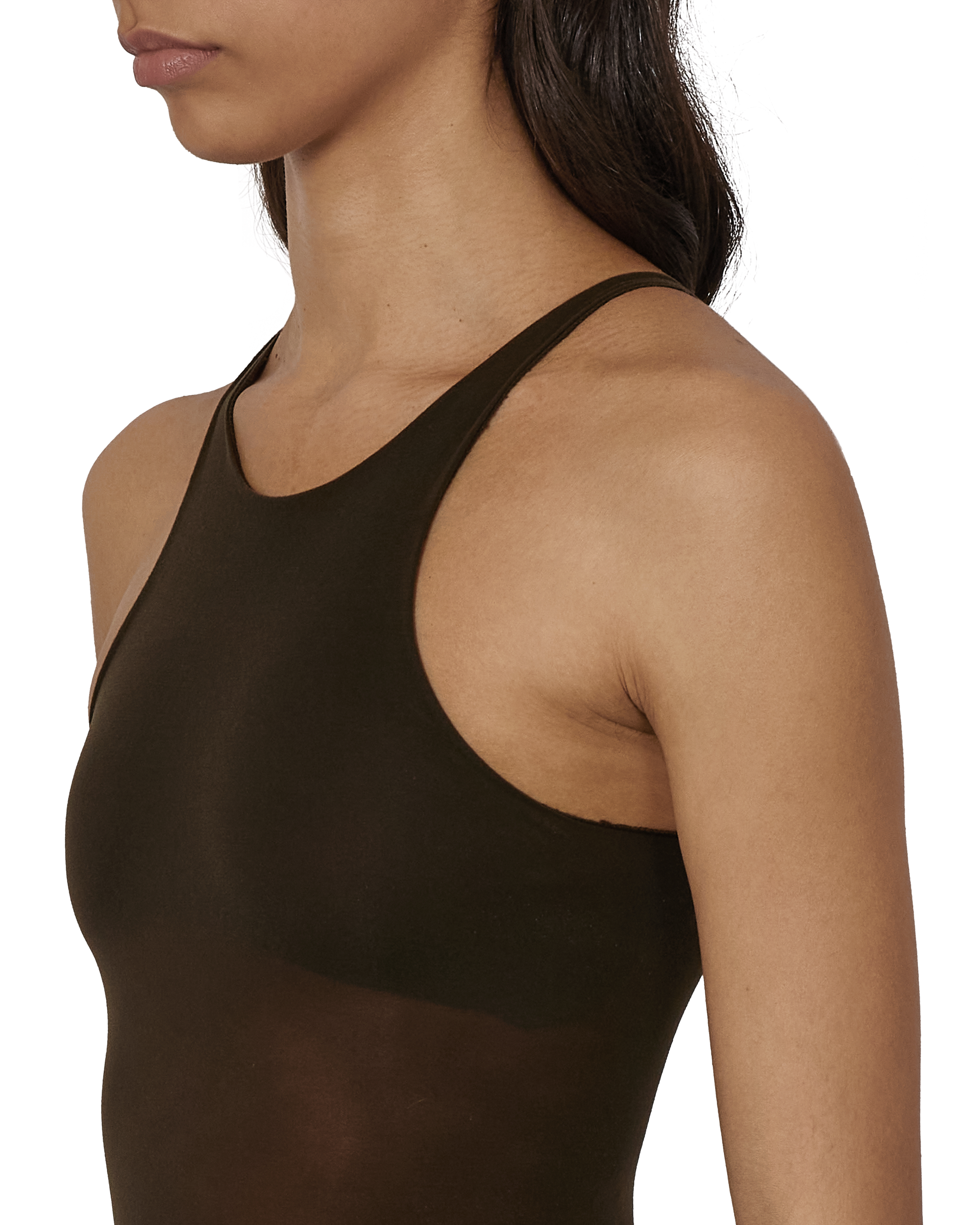 ROA Haze Ultralight Seamless See Through Tank Top J330838-XS/S-Brown 5