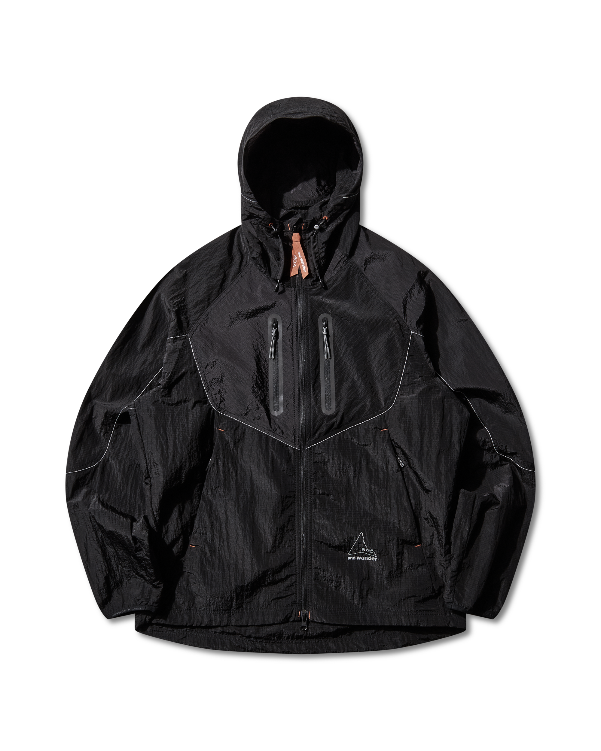 ROA ROA x and wander Ripstop Wind Jacket J334826-S-Black 3