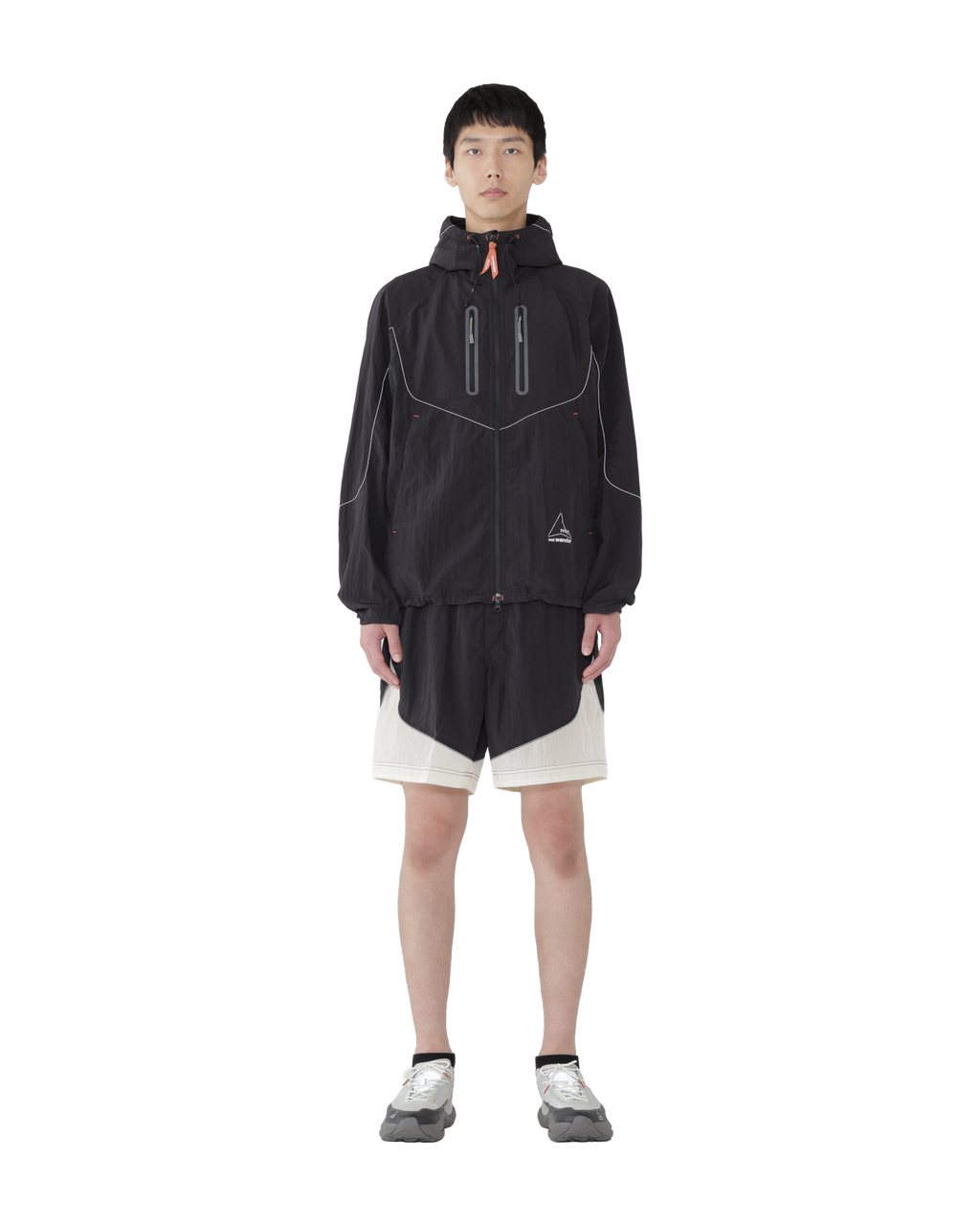 ROA ROA x and wander Ripstop Wind Jacket J334826-S-Black front