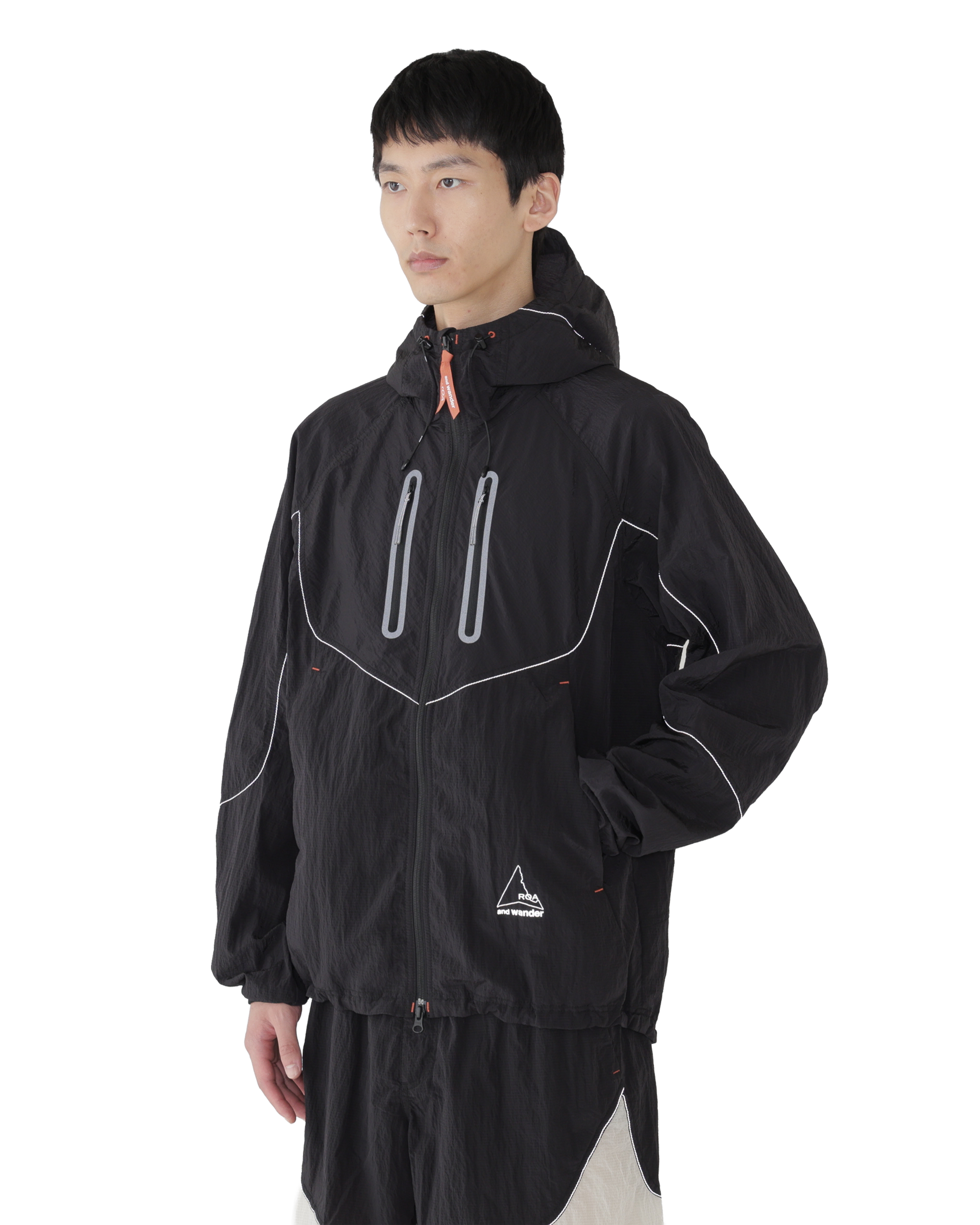 ROA ROA x and wander Ripstop Wind Jacket J334826-S-Black 2