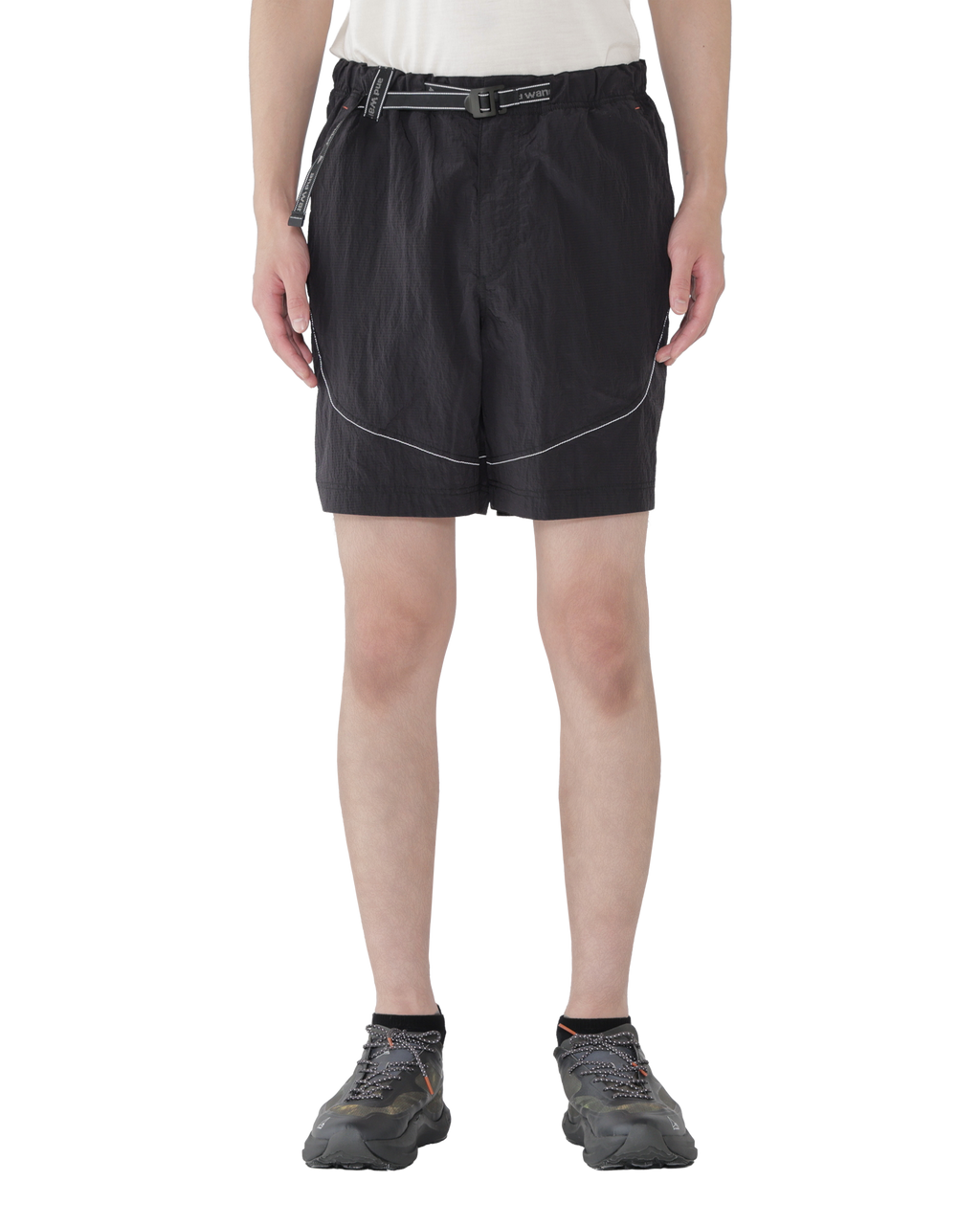 ROA ROA x and wander Ripstop Wind Short Pant J334828-S-Black front