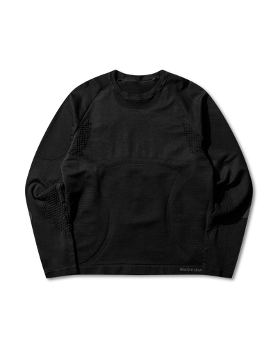 ROA Aune Seamless Knit Long Sleeve J334873-S-Black front