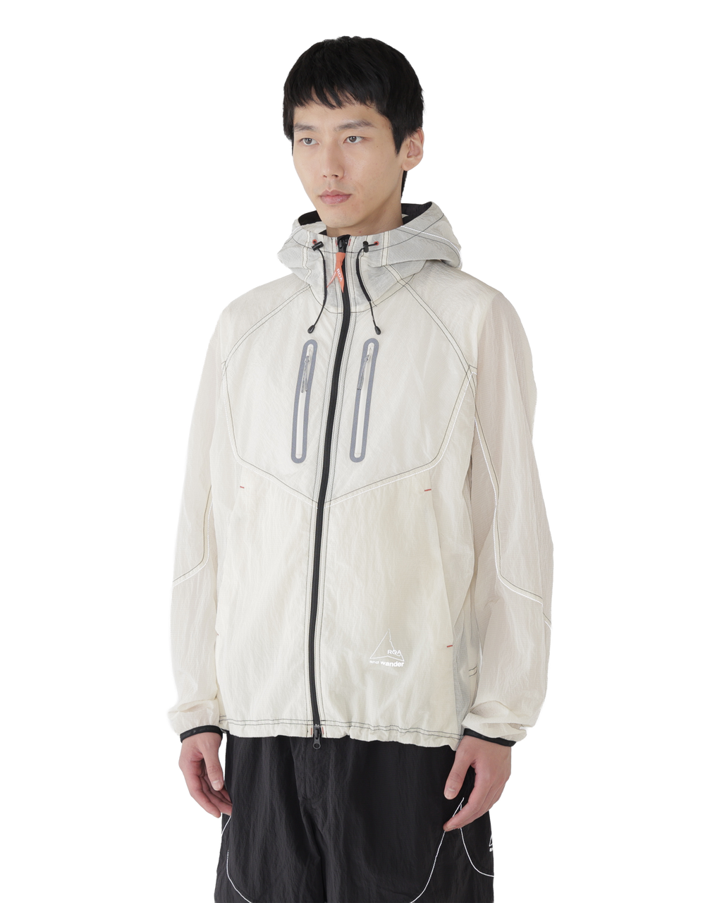 ROA ROA x and wander Ripstop Wind Jacket J338473-M-White front