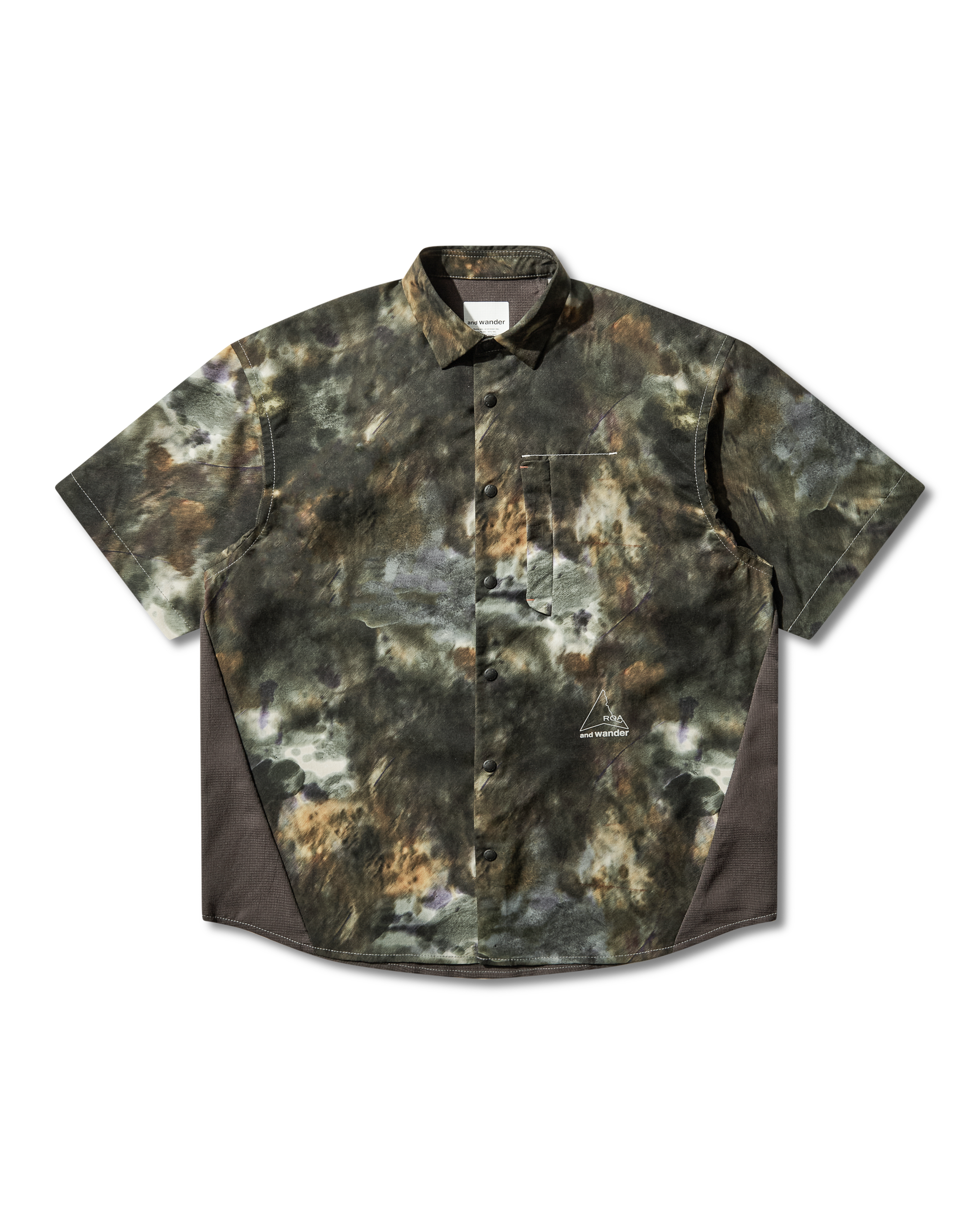 ROA ROA x and wander Printed Breathable Shirt J334833-S-Multicolor 5