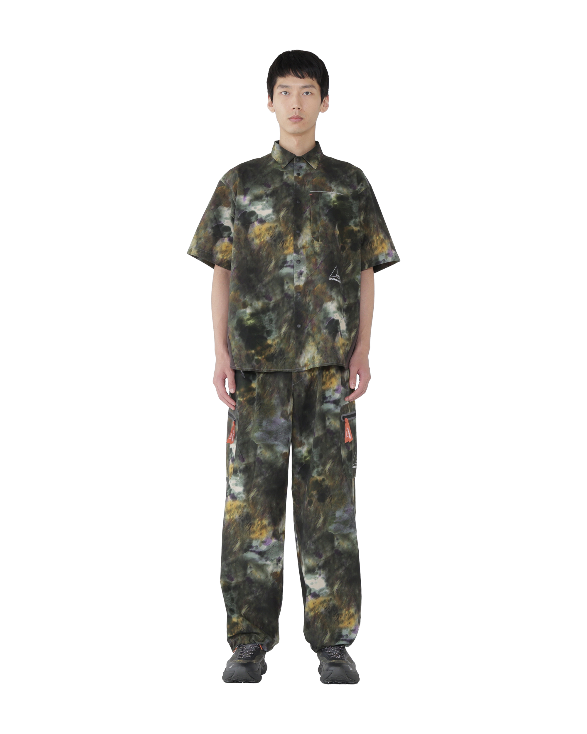 ROA ROA x and wander Printed Breathable Shirt J334833-S-Multicolor front