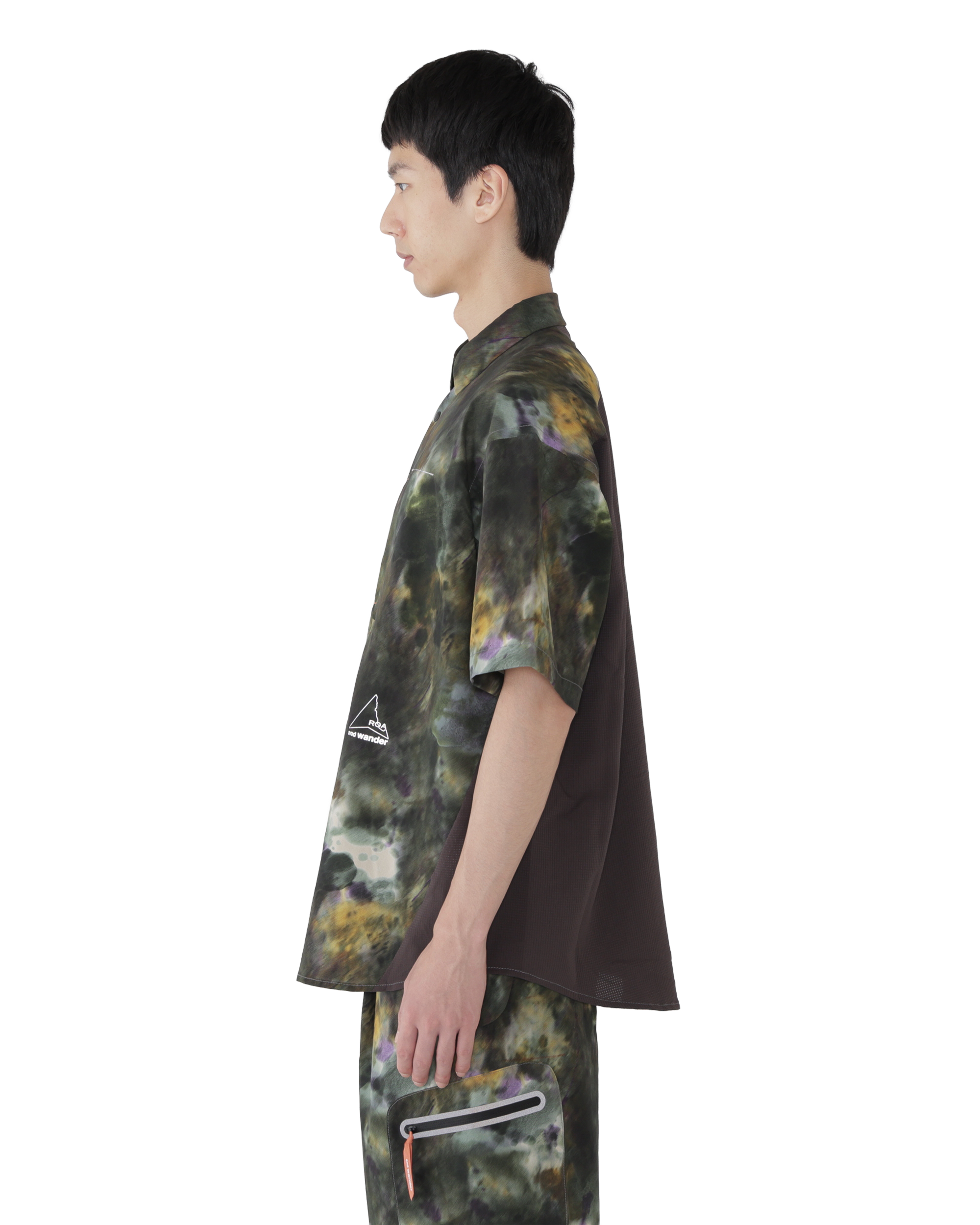 ROA ROA x and wander Printed Breathable Shirt J334833-S-Multicolor 3