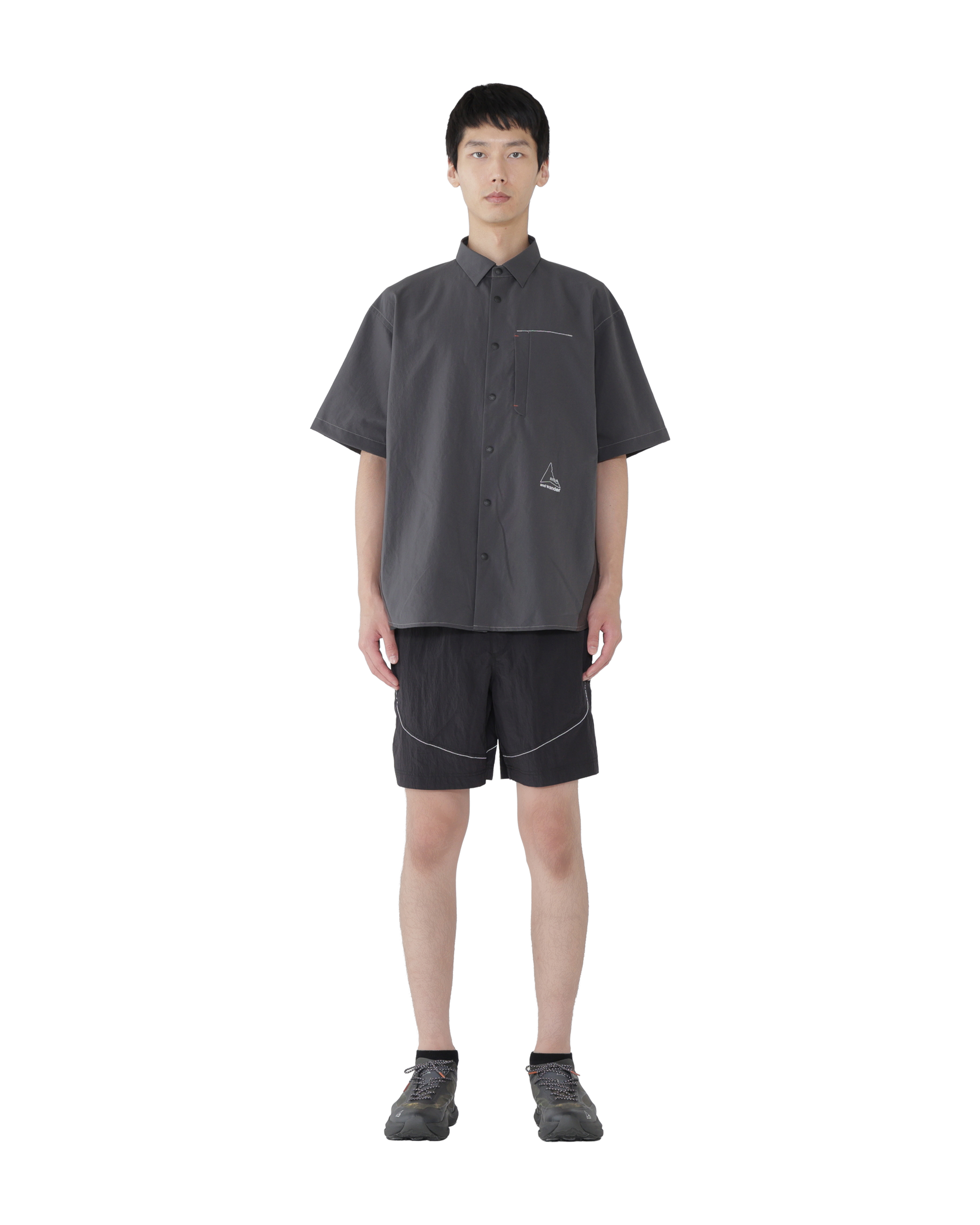 ROA ROA x and wander Breathable Shirt J334832-S-Black front
