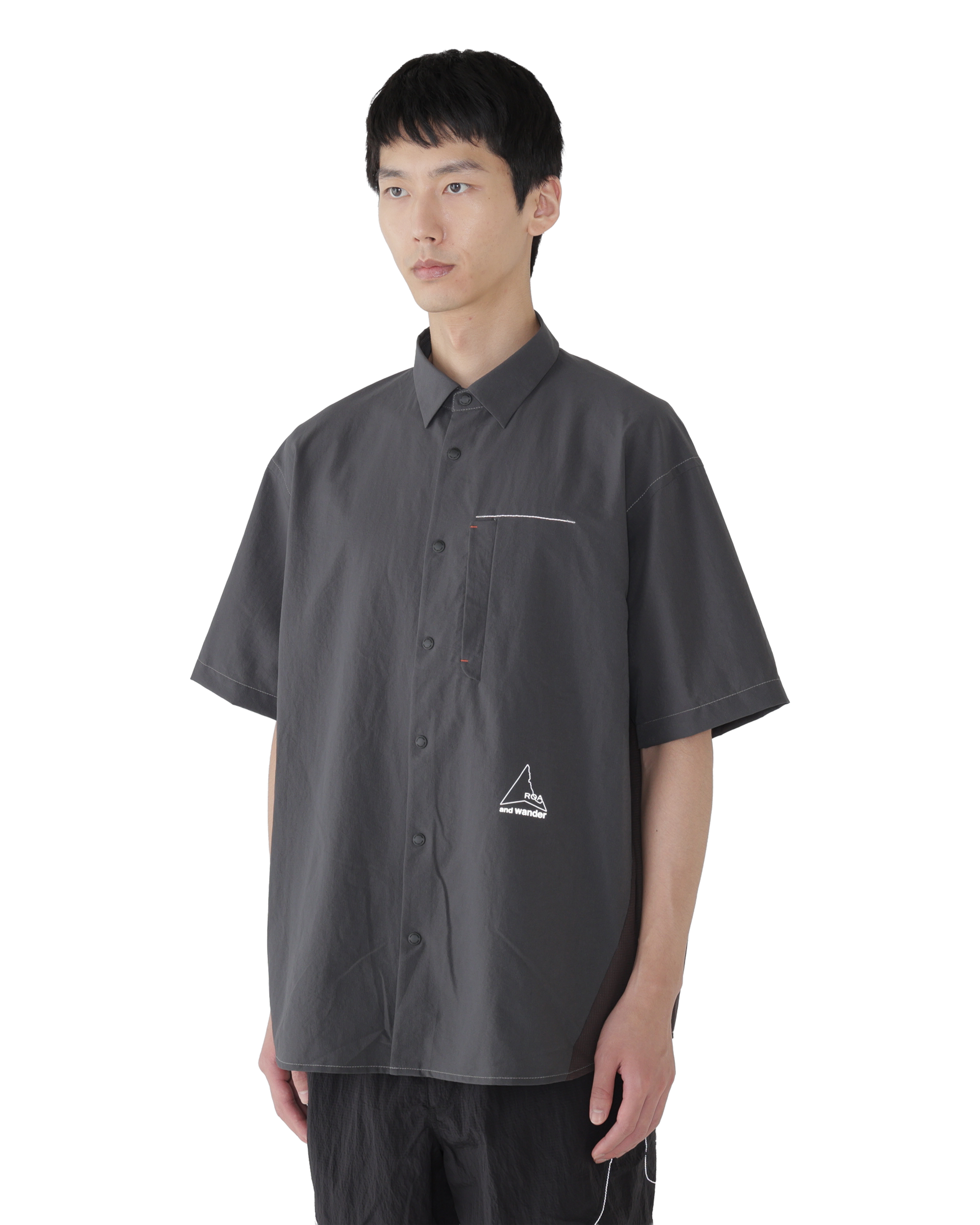 ROA ROA x and wander Breathable Shirt J334832-S-Black 2