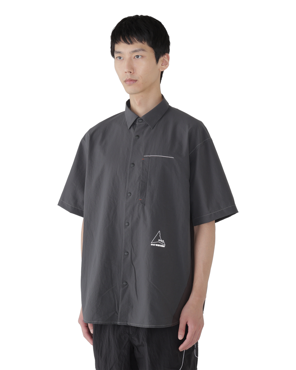 ROA ROA x and wander Breathable Shirt J334832-S-Black front