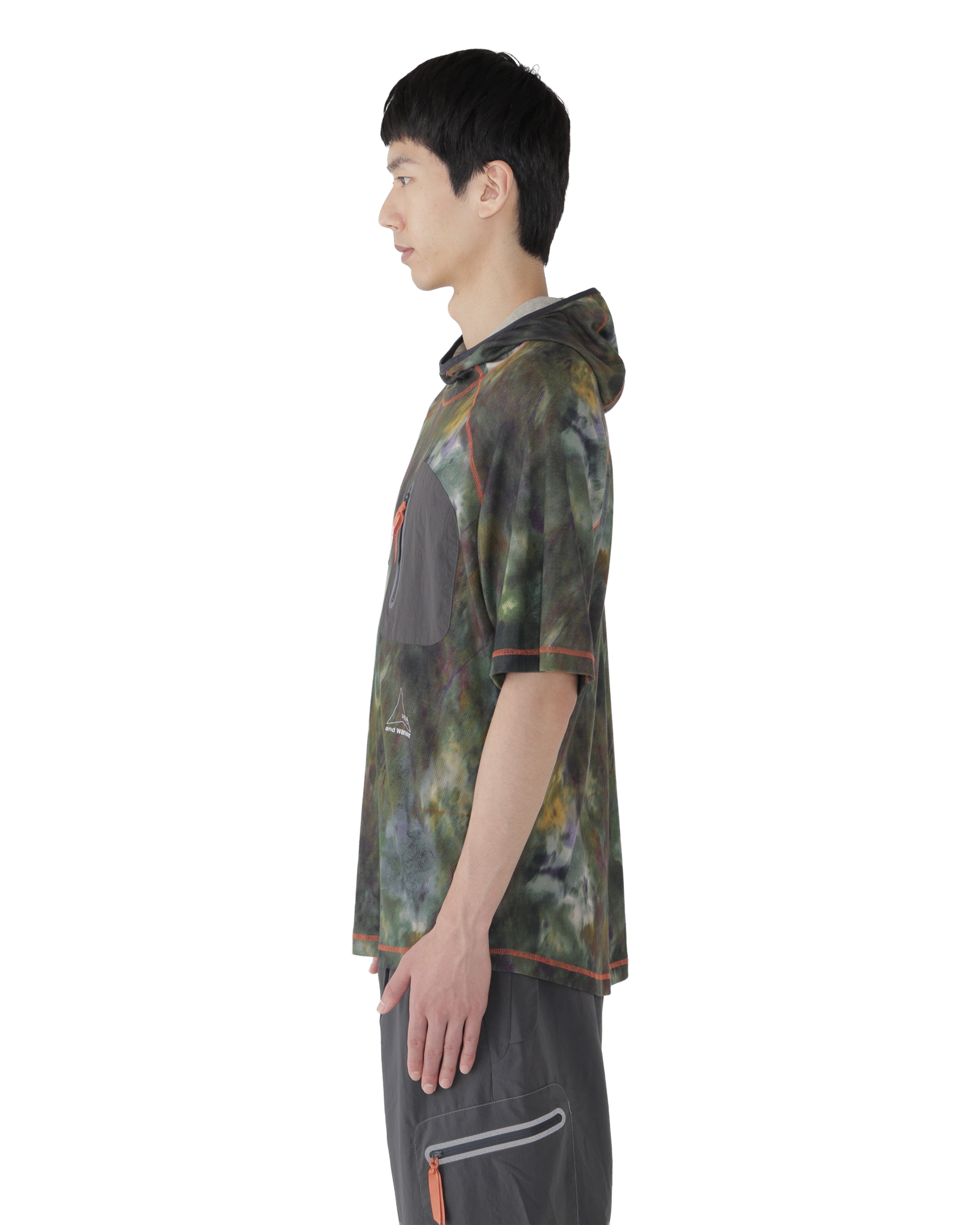 ROA ROA x and wander Printed Hoodie T-Shirt J334834-S-Multicolor 3