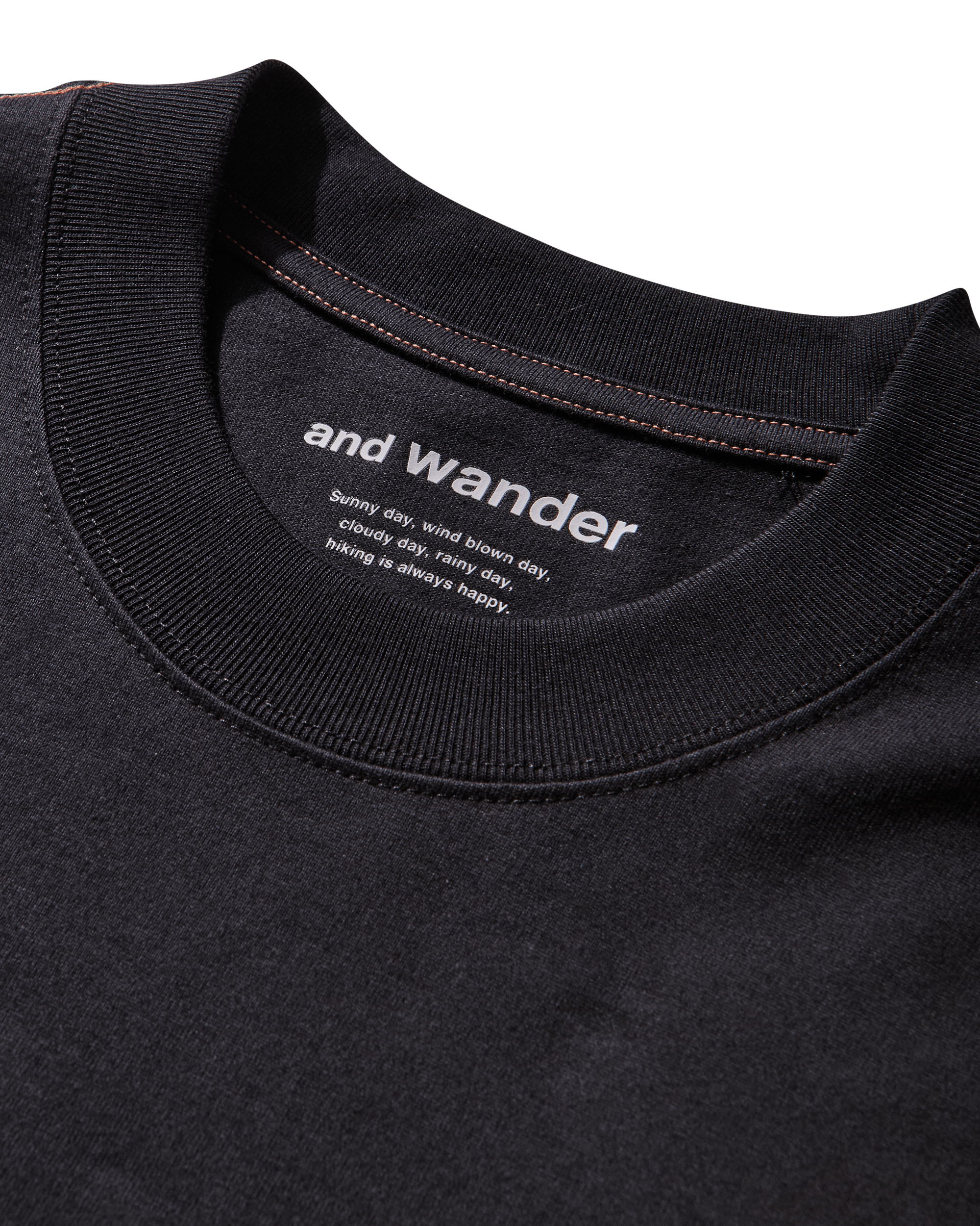 ROA ROA x and wander Logo Printed T-Shirt J334835-S-Black 8