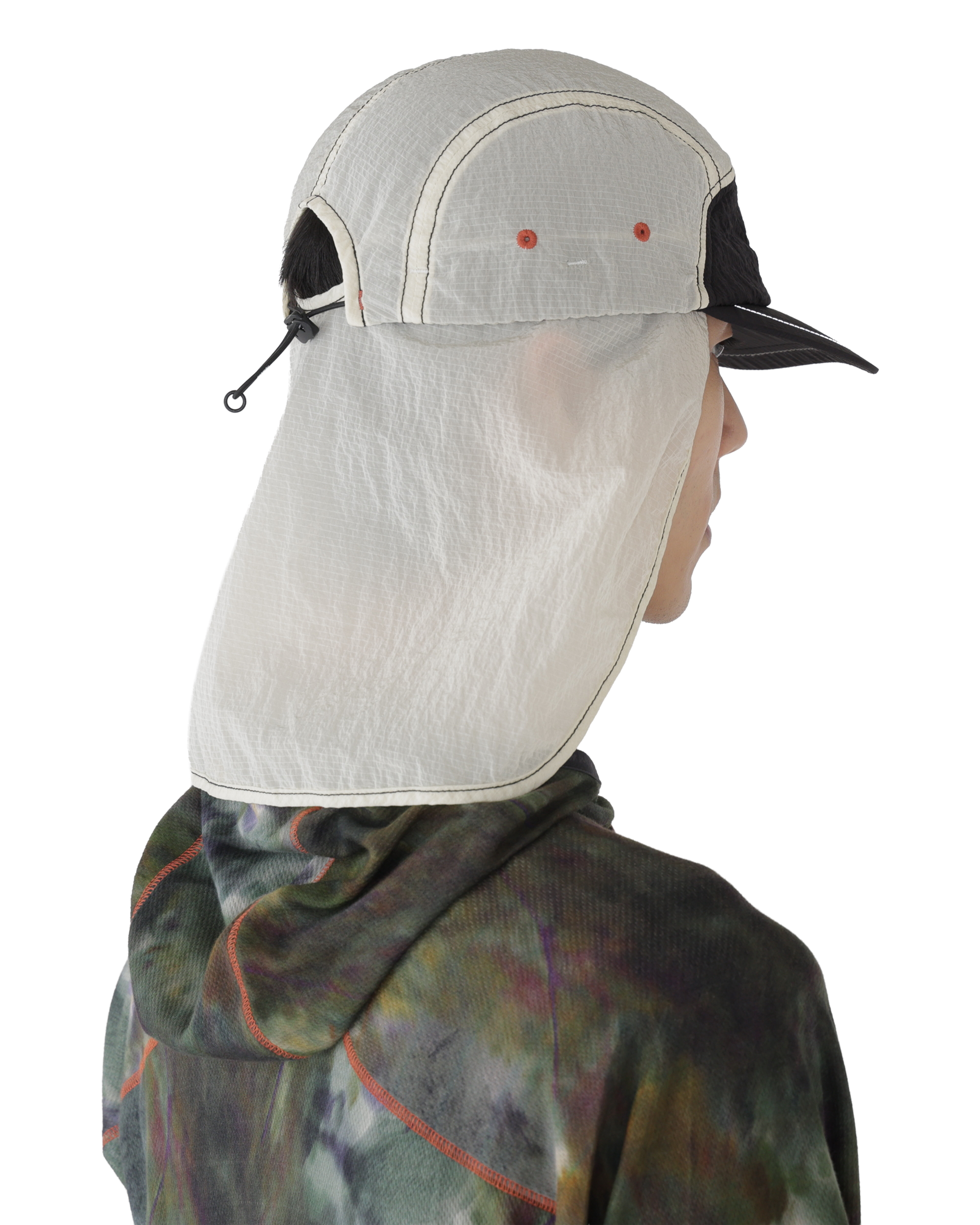 ROA ROA x and wander Ripstop Wind Cap J334837-ONE SIZE-White 3