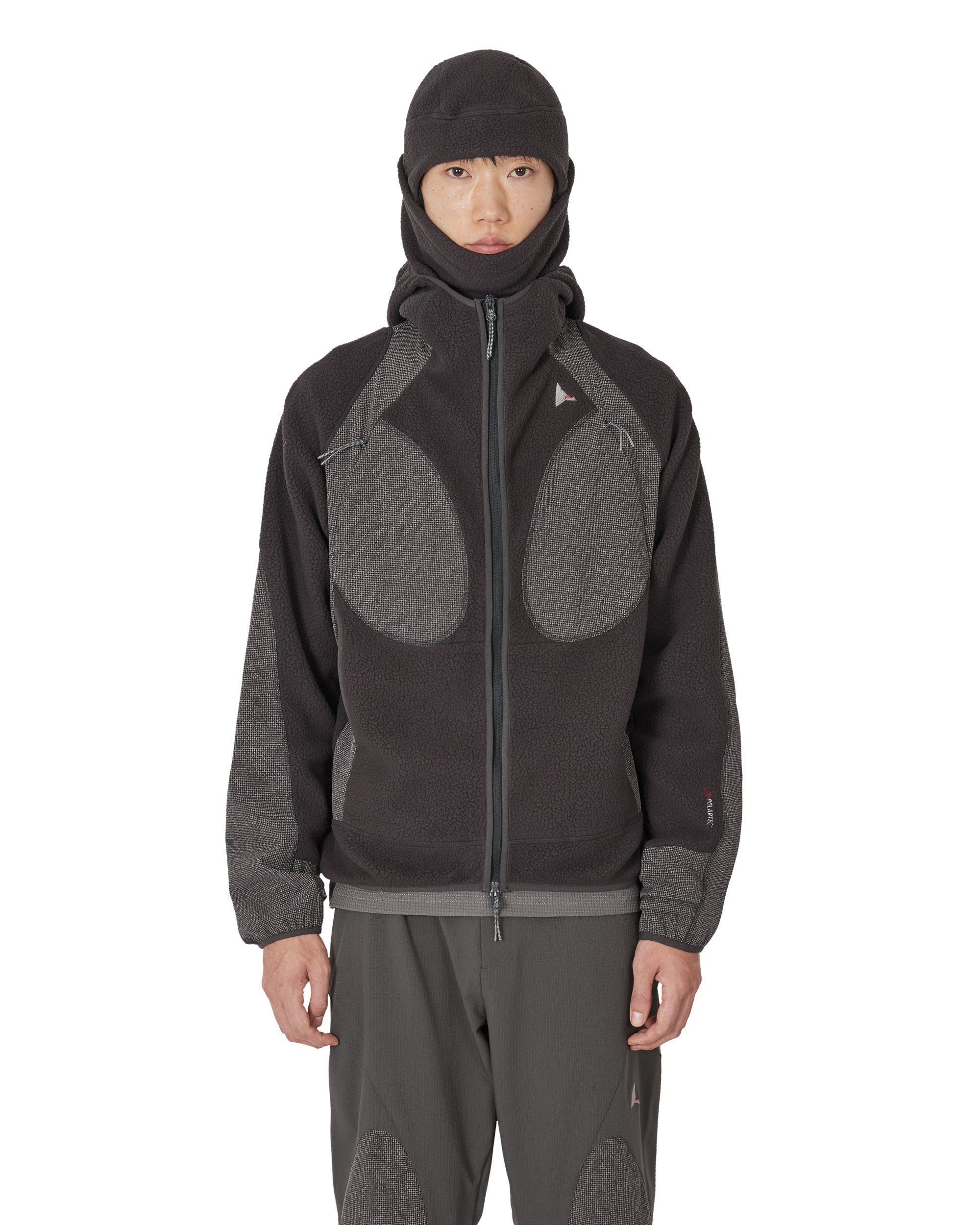 ROA Ocular Polartec Thermal Pro Zip Up Hoodie J339545-M-Black front