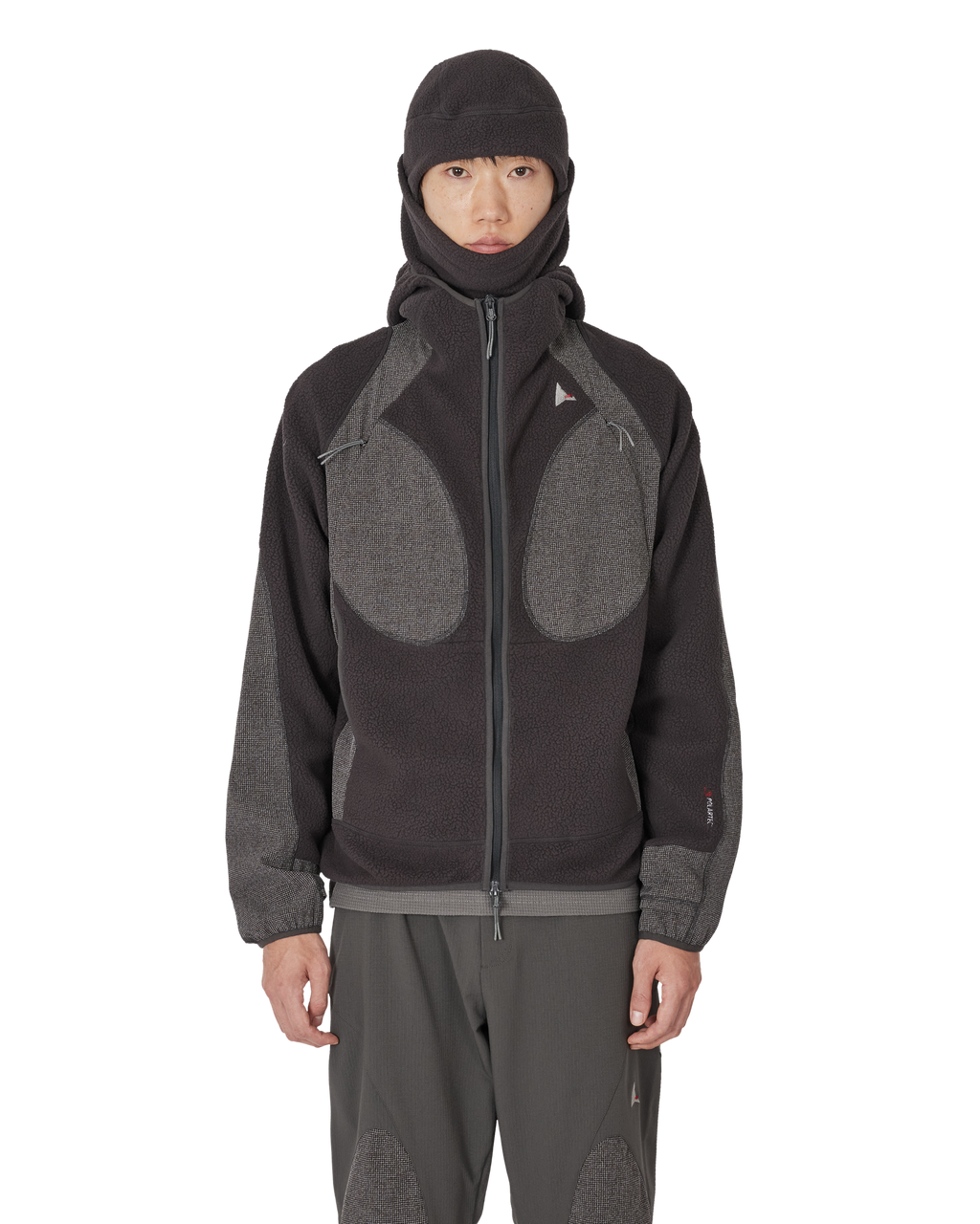 ROA Ocular Polartec Thermal Pro Zip Up Hoodie J339545-S-Black front