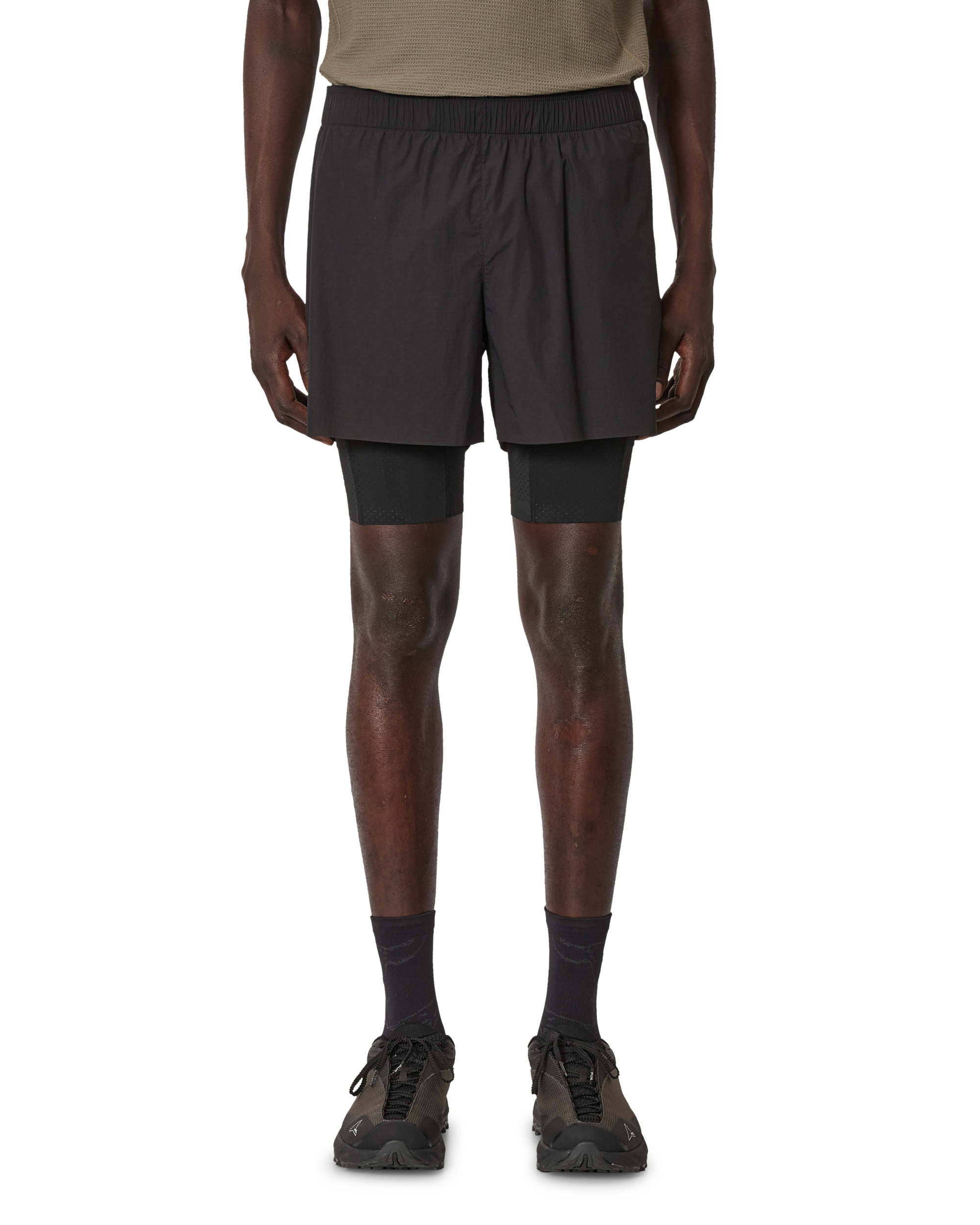 ROA Helder 5 Inch 2-in-1 Running Shorts J339706-S-Black front
