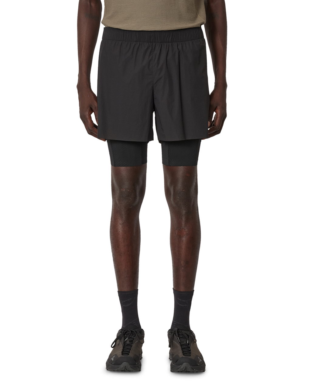 ROA Helder 5 Inch 2-in-1 Running Shorts J339706-S-Black front