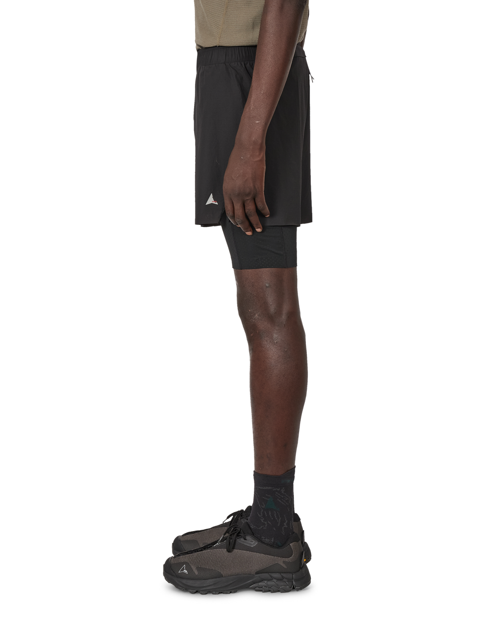 ROA Helder 5 Inch 2-in-1 Running Shorts J339706-S-Black front